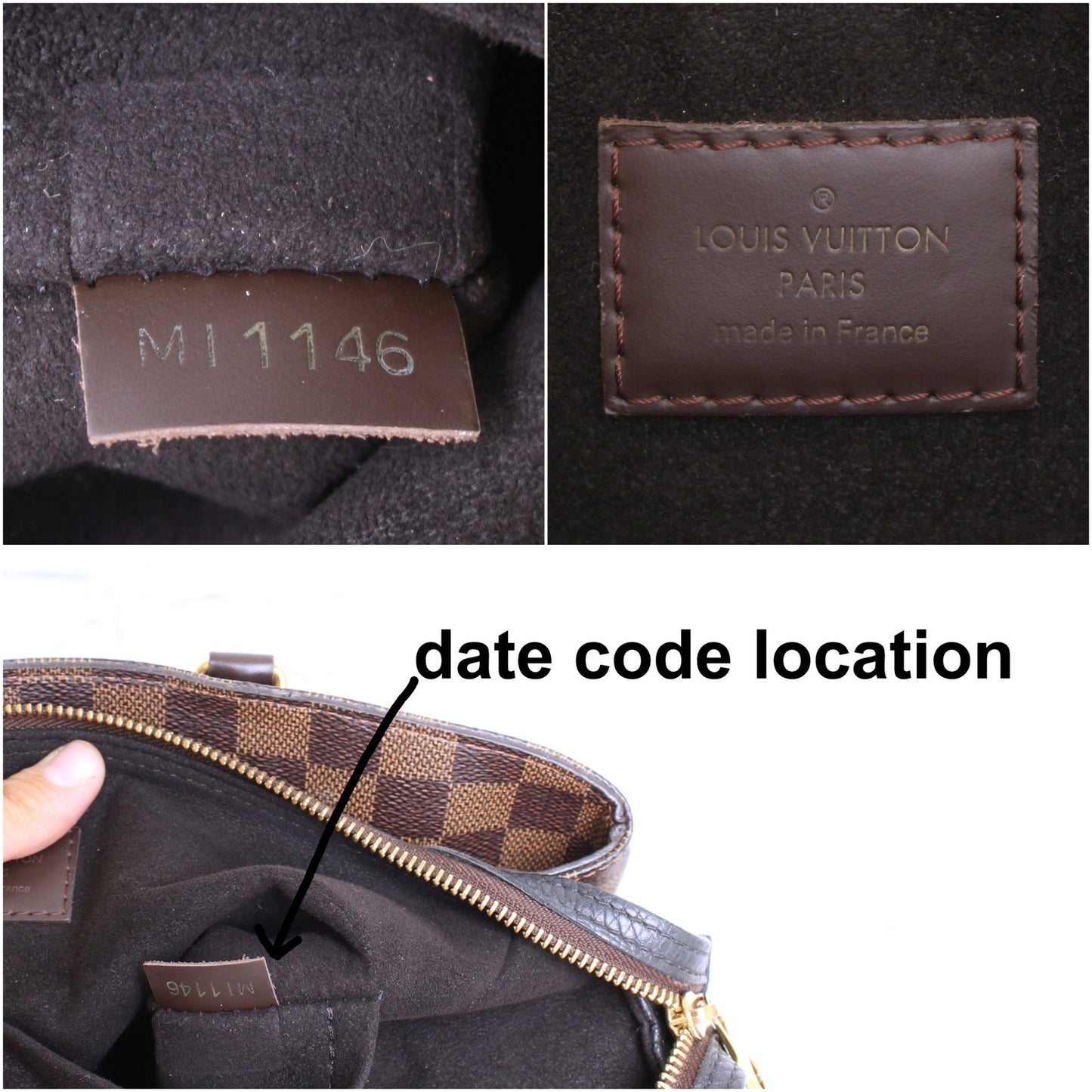 Louis Vuitton Normandy Noir Damier Ebene Satchel/Crossbody