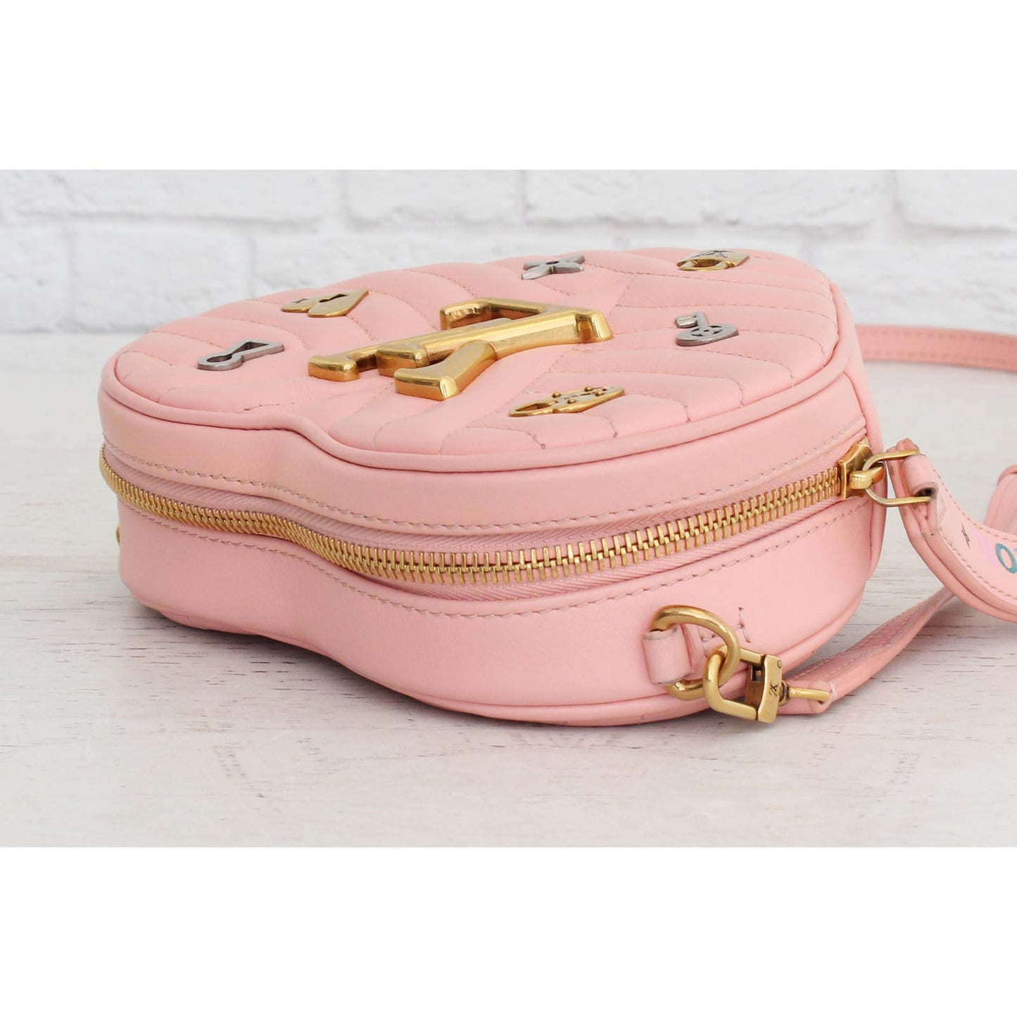 Louis Vuitton New Wave Lovelock Heart Pink Calfskin Limited Crossbody