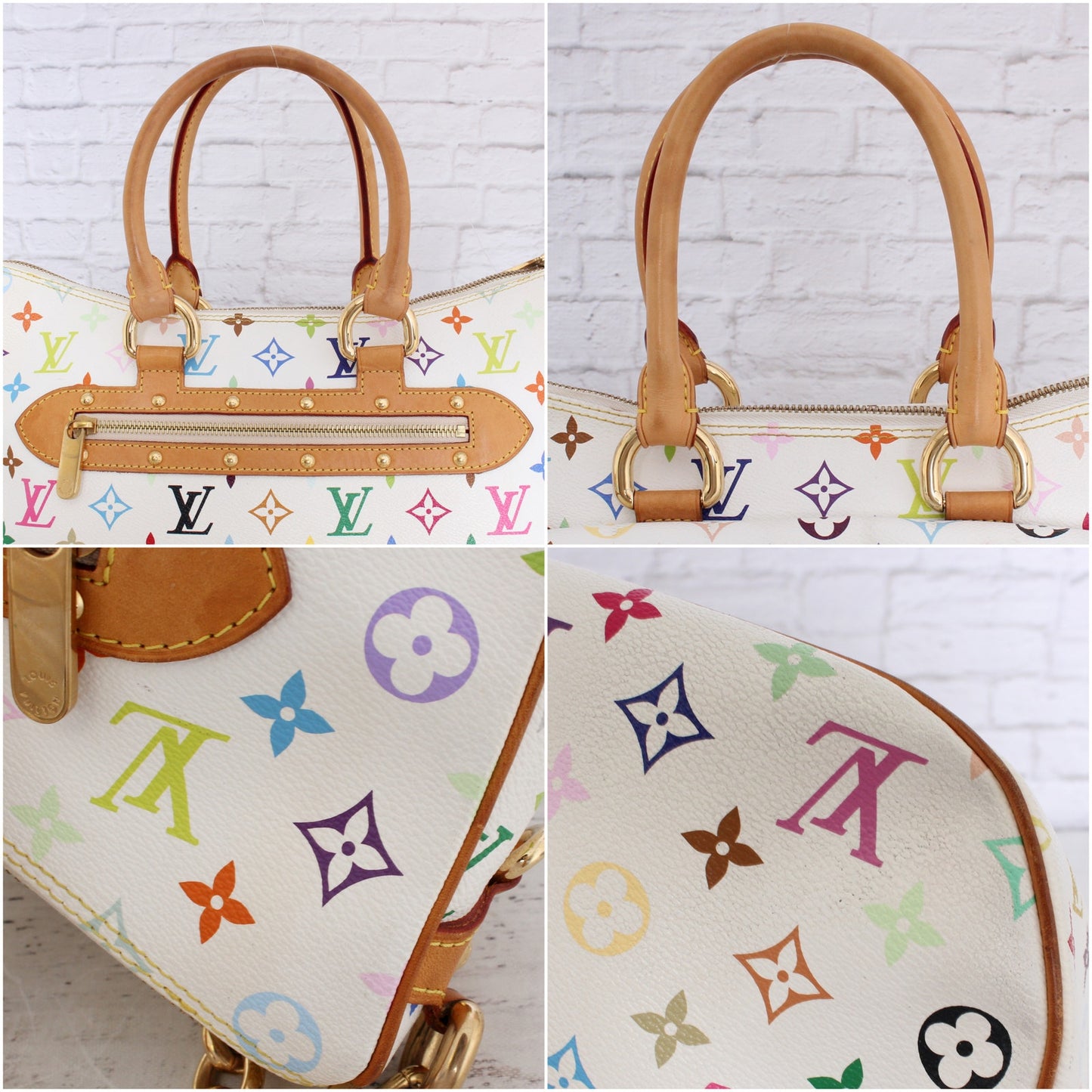 Louis Vuitton Rita White Multicolor Shoulder Bag