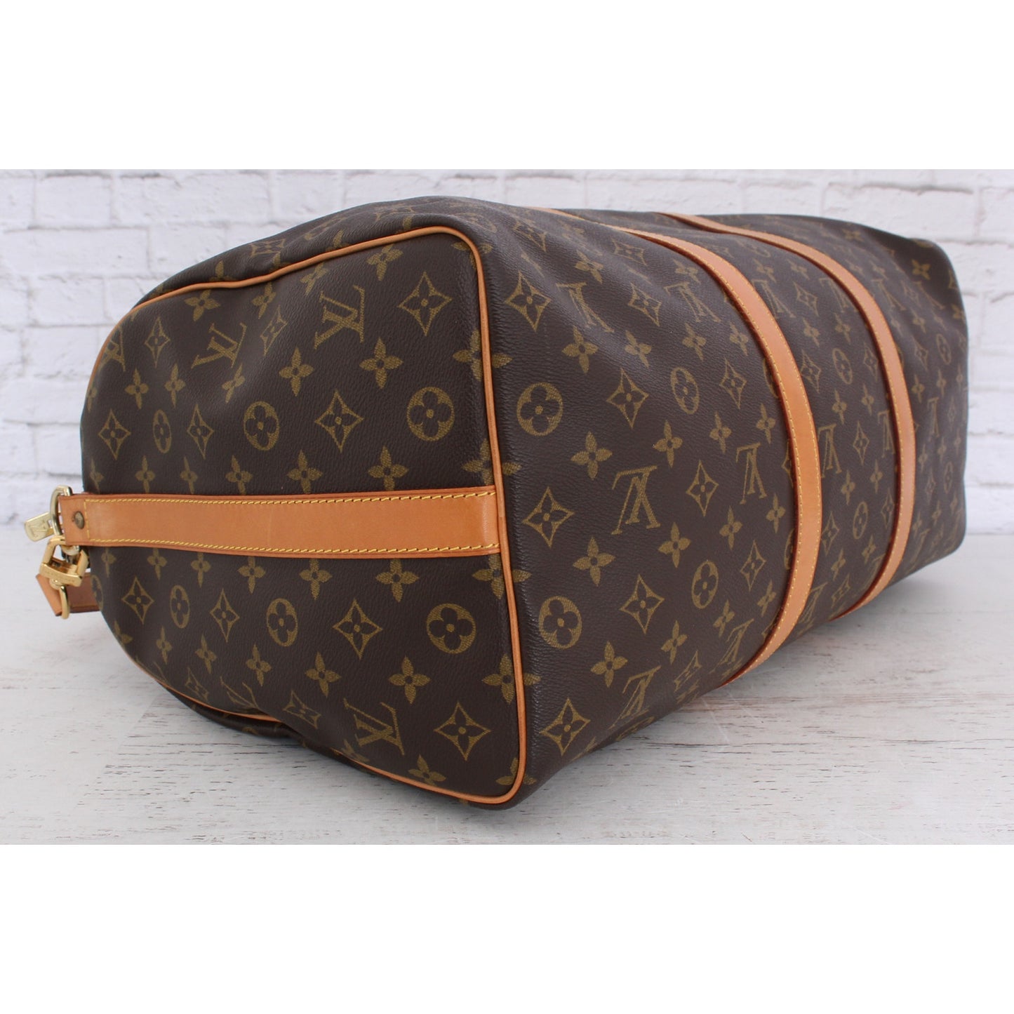 Louis Vuitton Keepall Bandouliere 50 Monogram Strap Shoulder LV Duffle