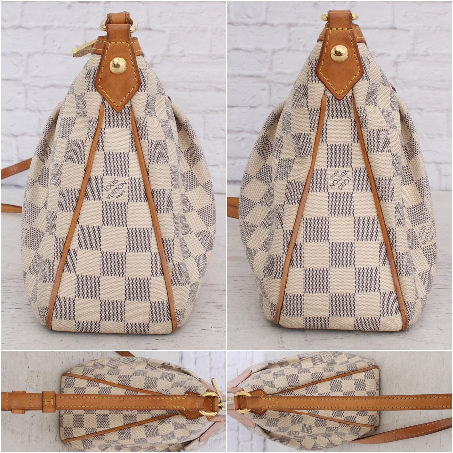 Louis Vuitton Siracusa PM Crossbody Damier Azur