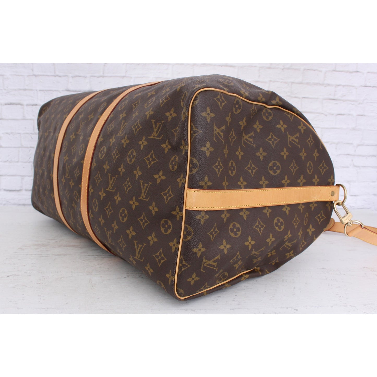 Louis Vuitton Keepall 60 Bandouliere Monogram Duffle Luggage Bag