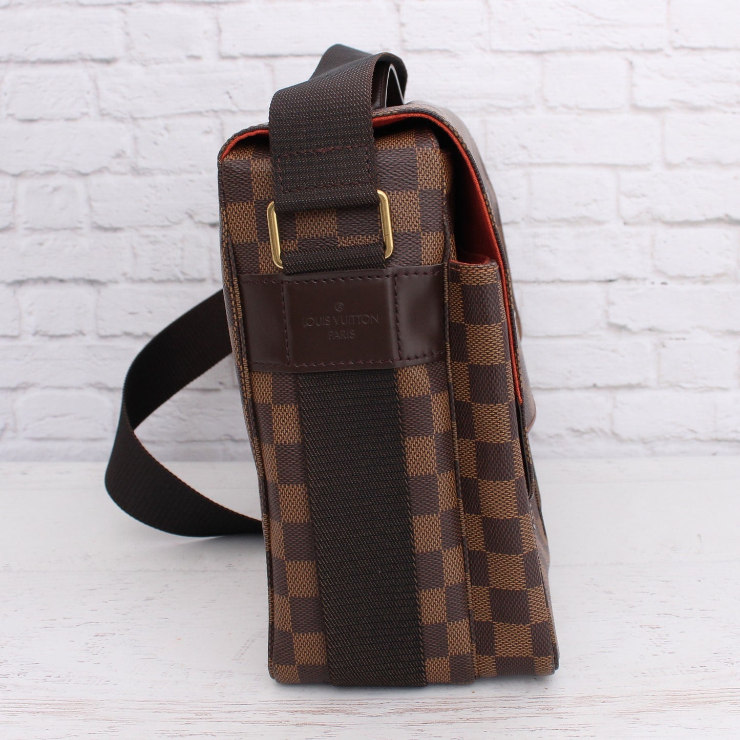 Louis Vuitton Broadway Damier Ebene Crossbody Brown Shoulder Messenger A3279
