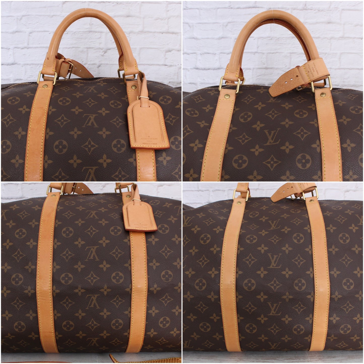 Louis Vuitton Keepall 60 Bandouliere Monogram Duffle Luggage Bag