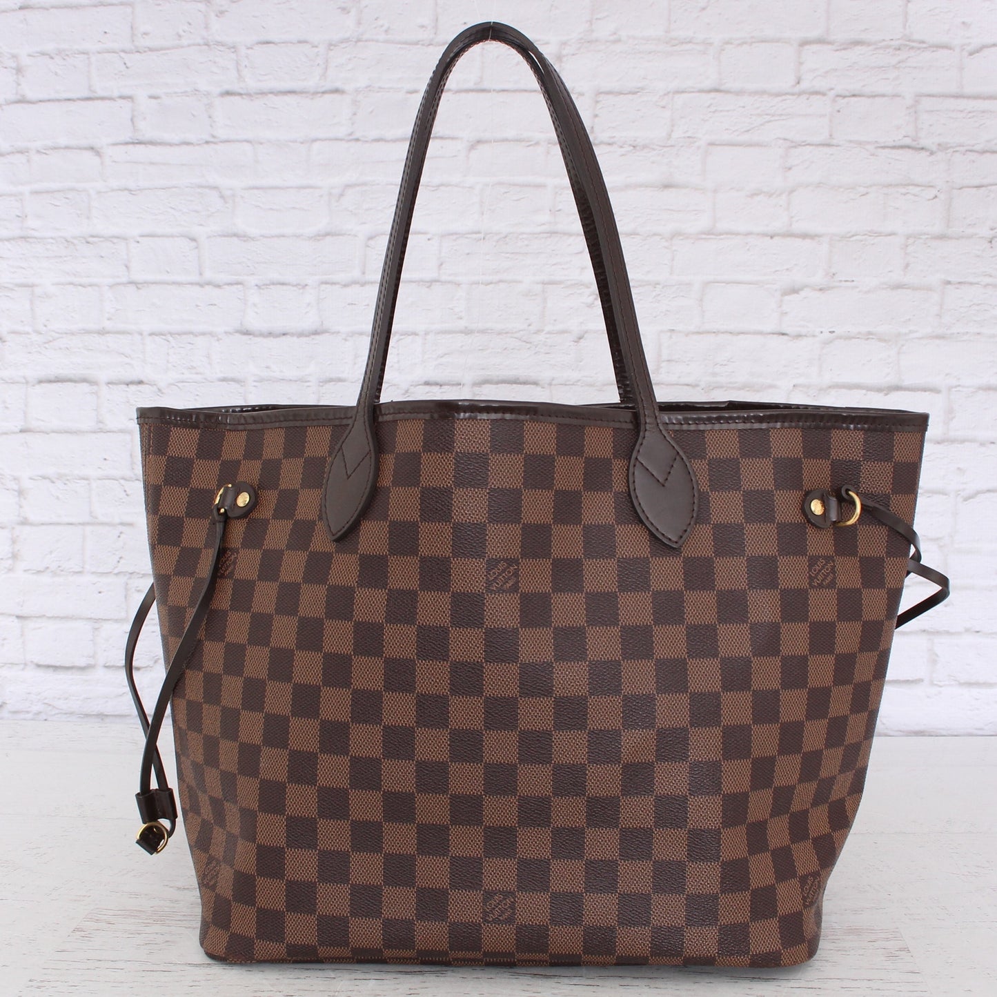 Louis Vuitton Neverfull MM Damier Ebene Leather Bag