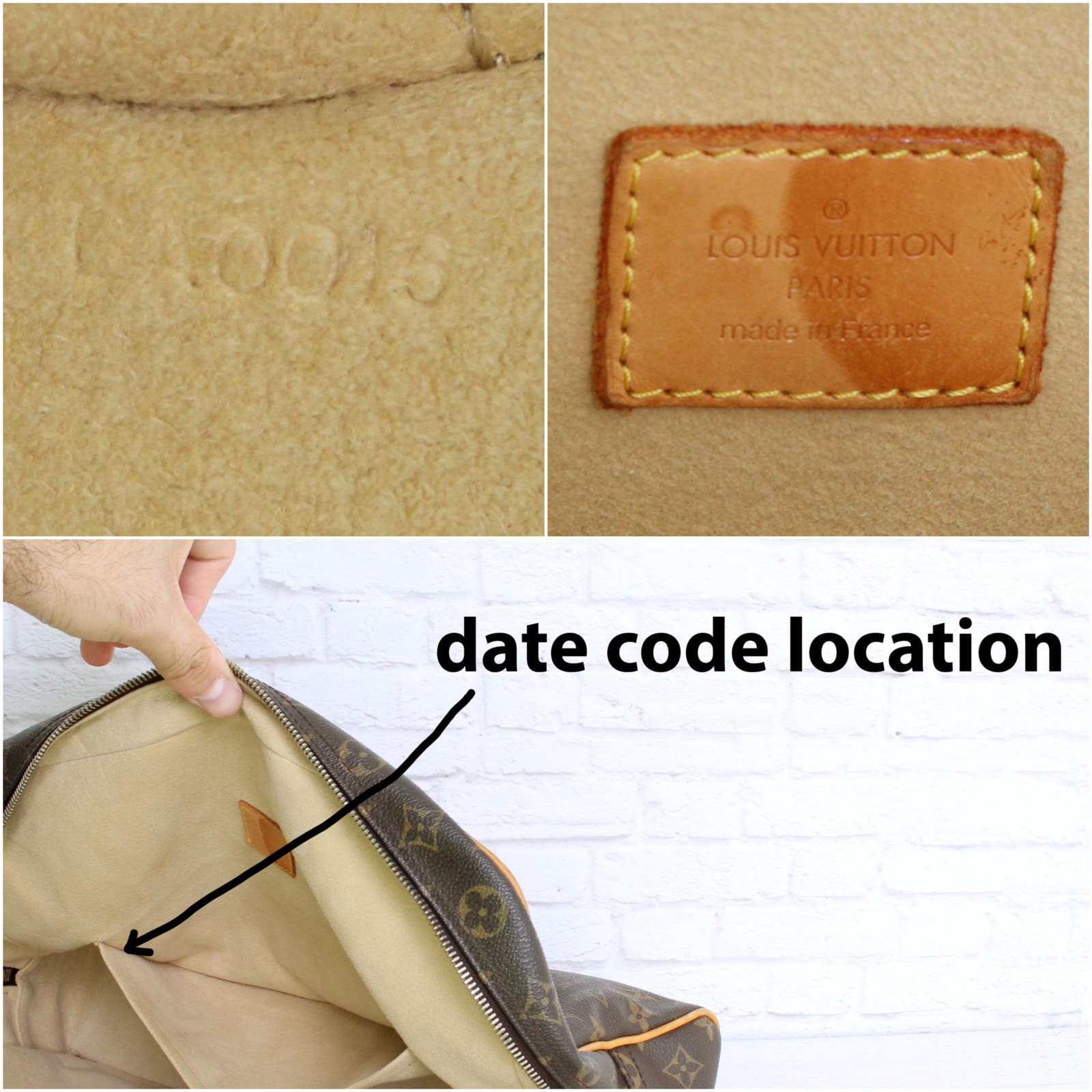 Date Code Label Louis Vuitton Louis Vuitton Manhattan GM