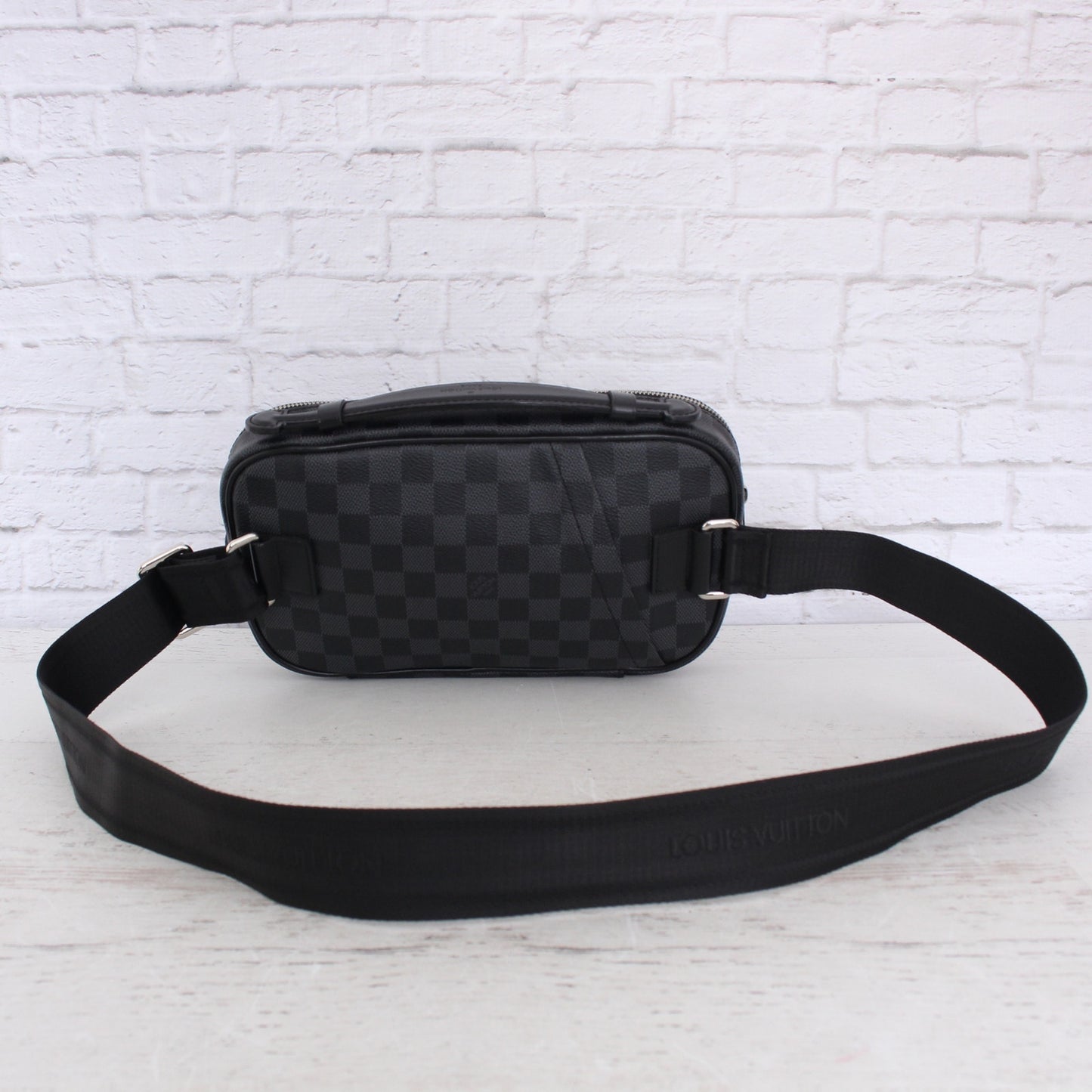 Louis Vuitton Ambler Damier Graphite Bumbag Waist Crossbody Pouch LV