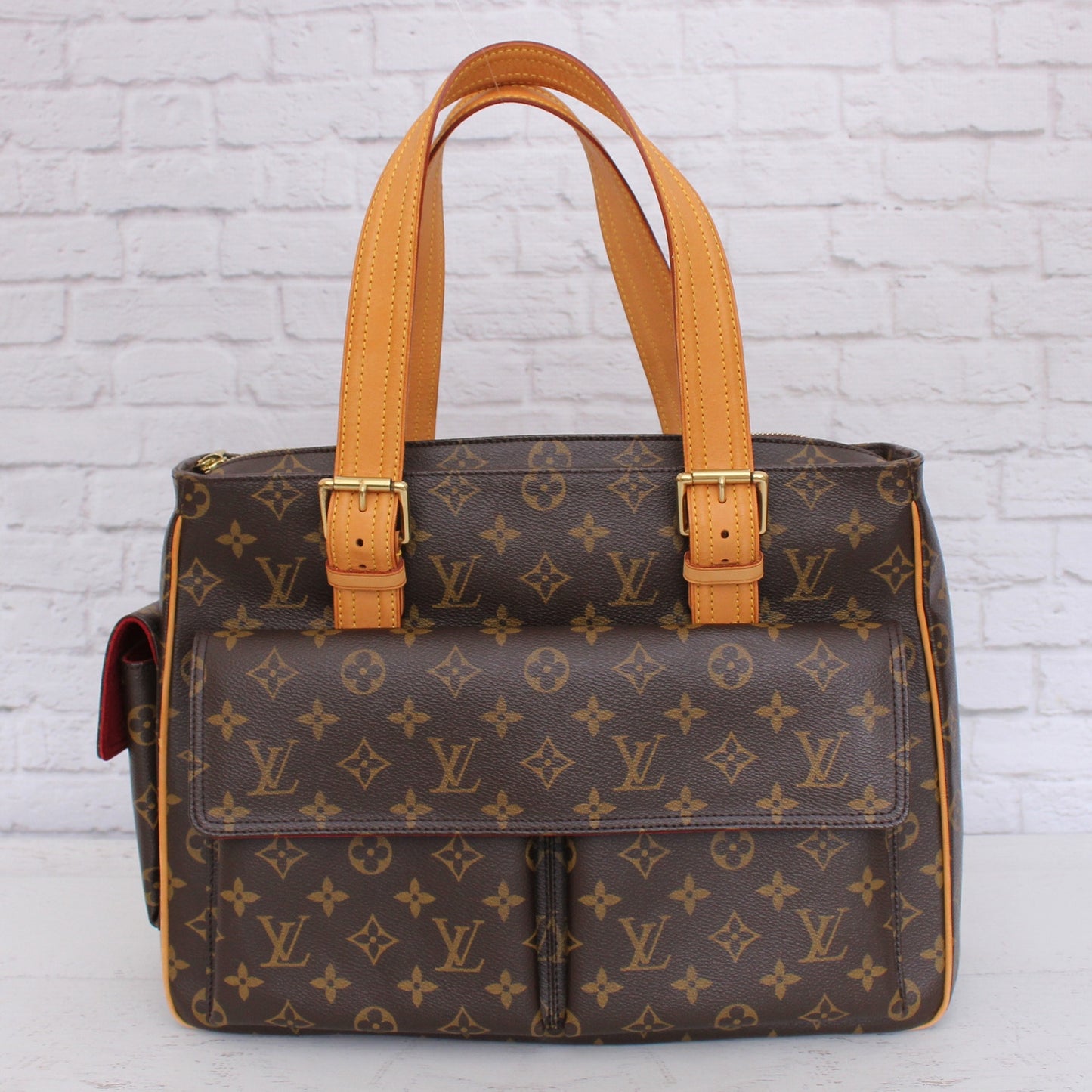 Louis Vuitton Multiple Cite Purse Monogram Bag Pochette Travel Canvas A4995