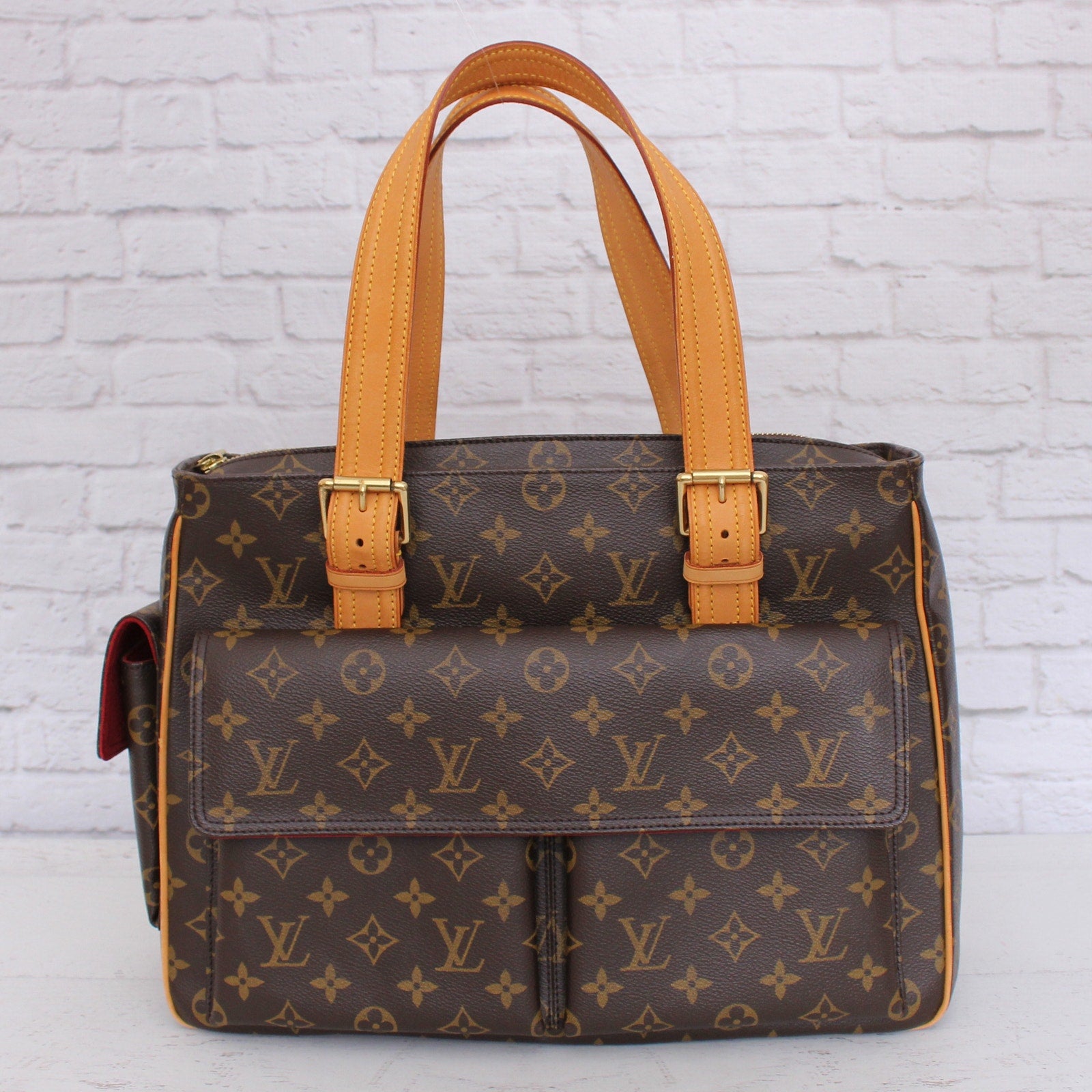Louis Vuitton Multiple Cite Purse Monogram Bag Pochette Travel Canvas A4995
