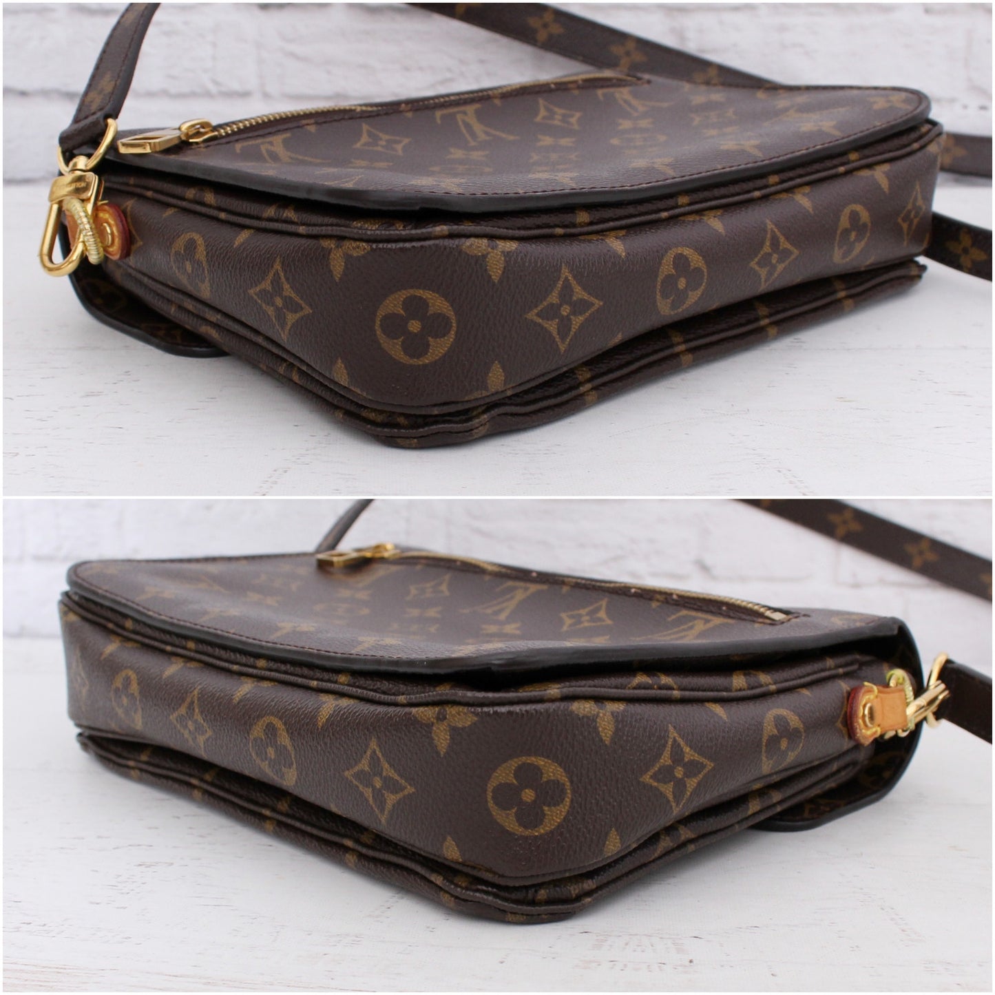 Louis Vuitton Pochette Metis Monogram Crossbody Shoulder Purse Handbag A5125