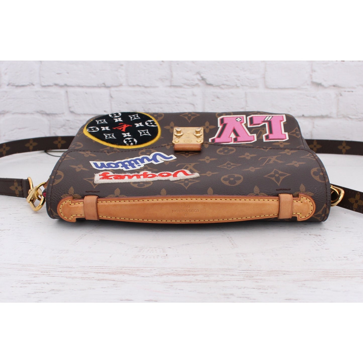 Louis Vuitton Pochette Metis My World Tour Monogram Crossbody Handbag A4606