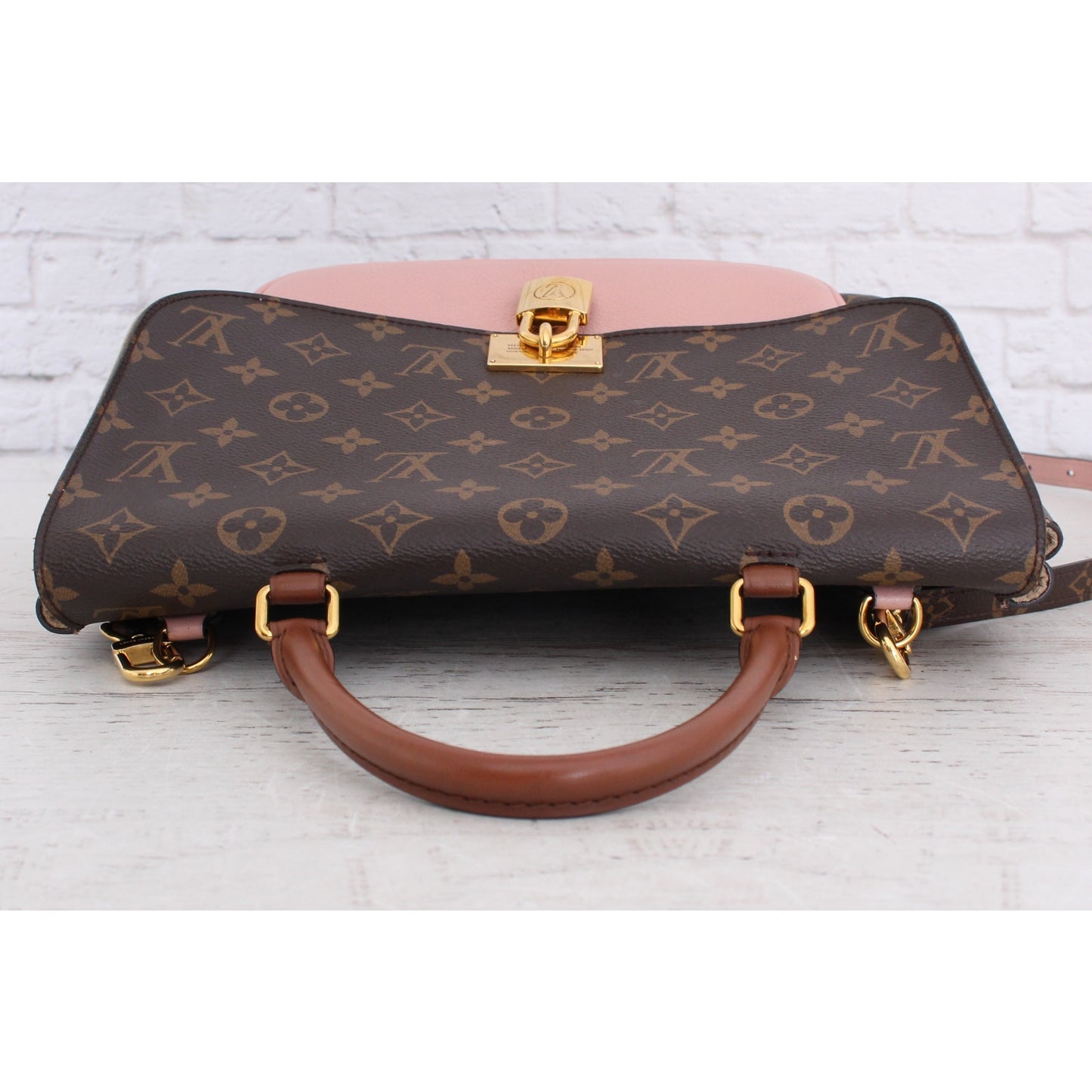 Louis Vuitton Marignan Pink & Monogram Crossbody & Satchel