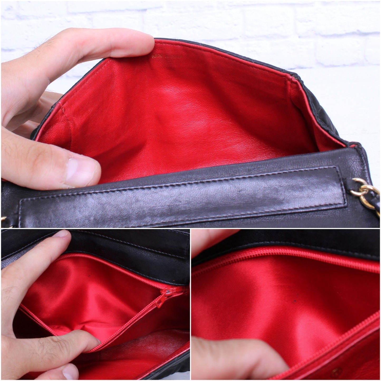 Chanel Single Flap Black Sating Nylon Shoulder Bag Purse Handbag A4838