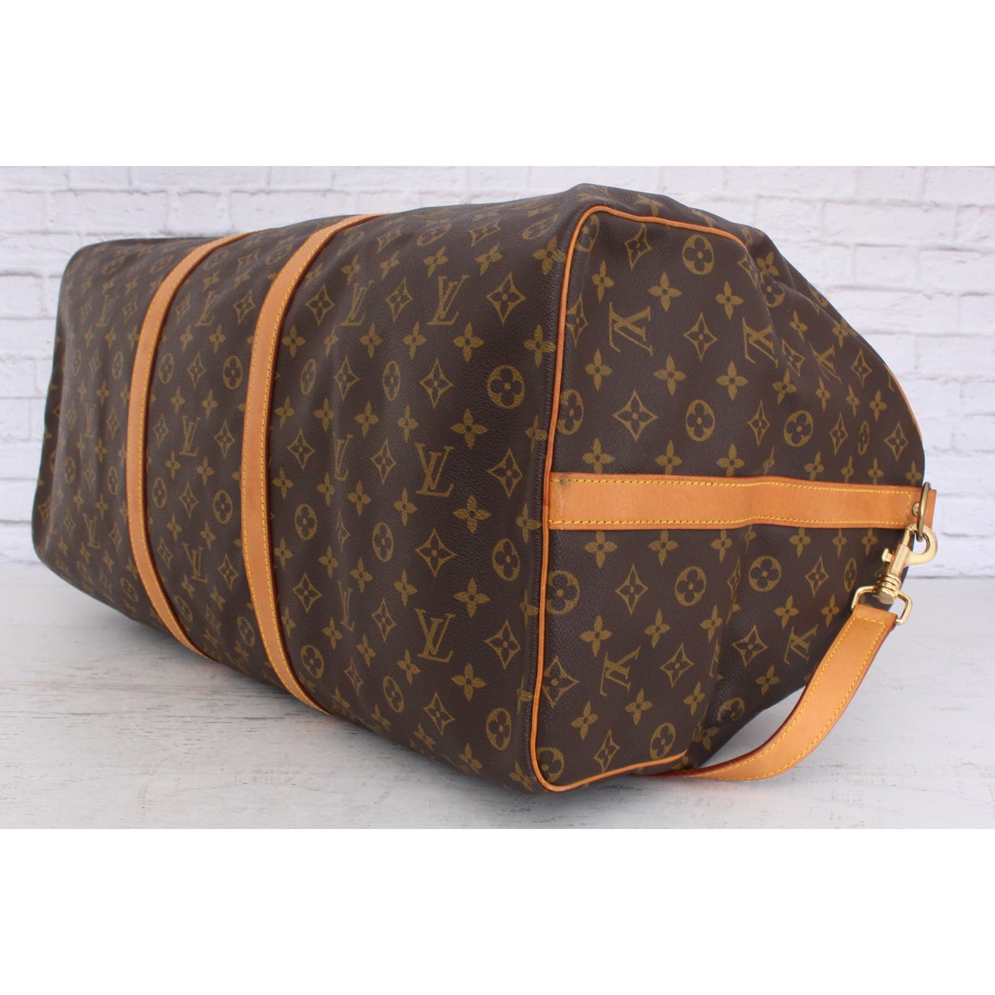 Louis Vuitton Keepall 60 Bandouliere Monogram Duffle Luggage Shoulder