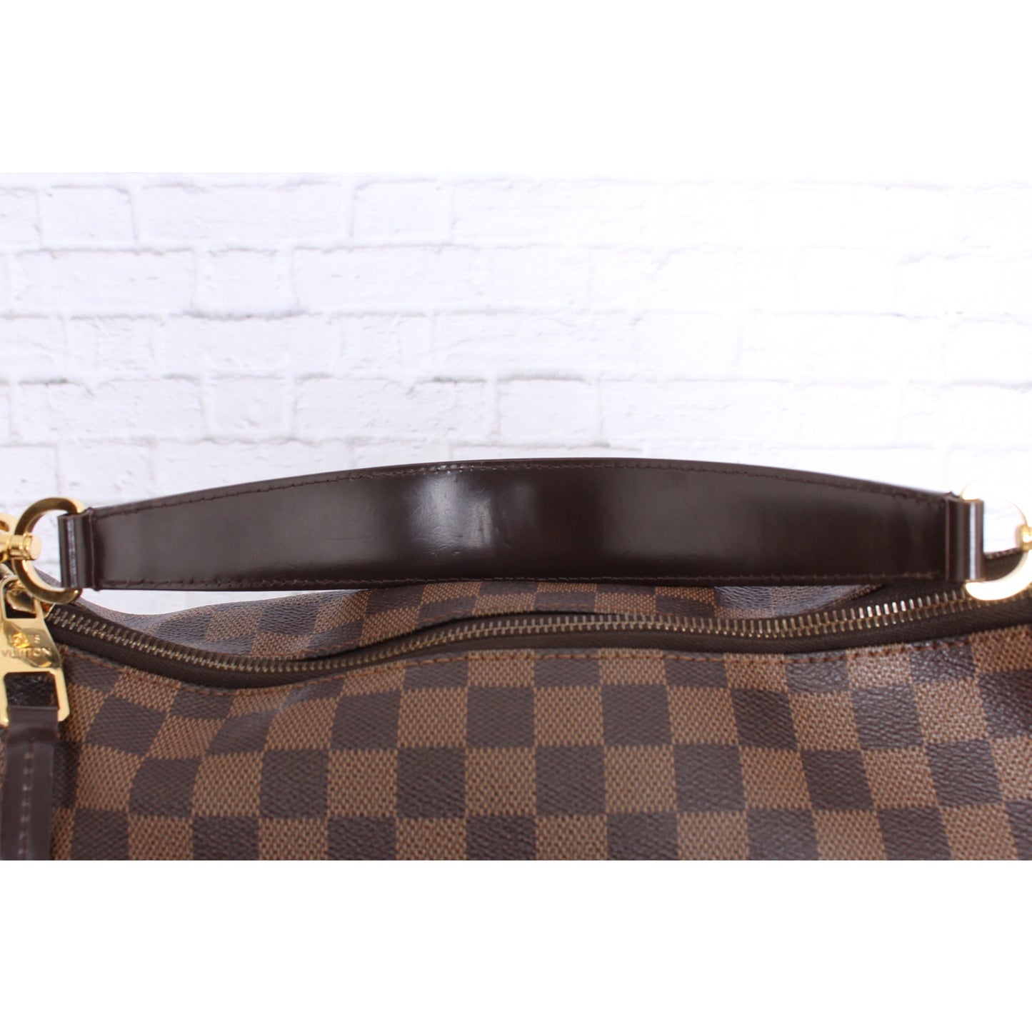 Louis Vuitton Portobello GM Damier Ebene Leather Shoulder Bag