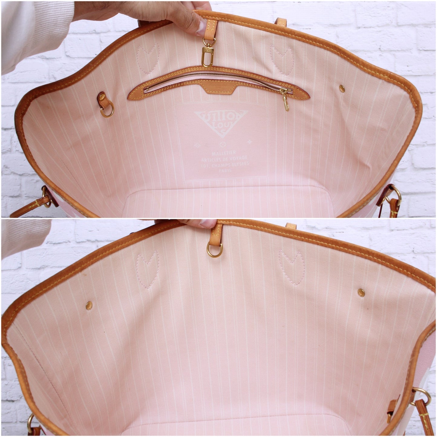 Louis Vuitton Neverfull MM with Pouch By The Pool Monogram Tote Shoulder