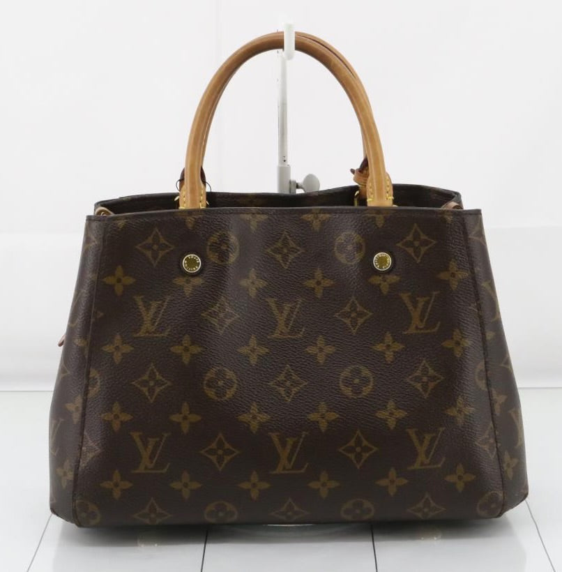 Louis Vuitton Montaigne BB Monogram with strap, lock, keys, charm