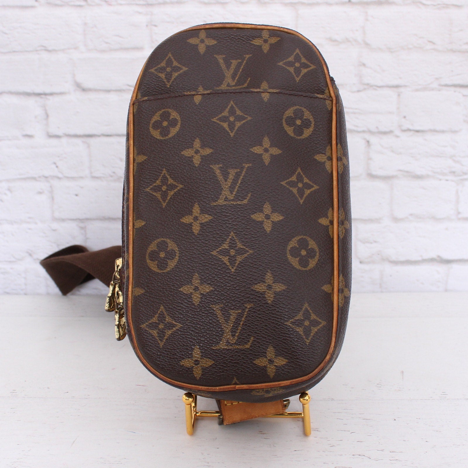 Louis Vuitton Pochette Gange Monogram Bumbag Belt Waist Crossbody Pouch A4233
