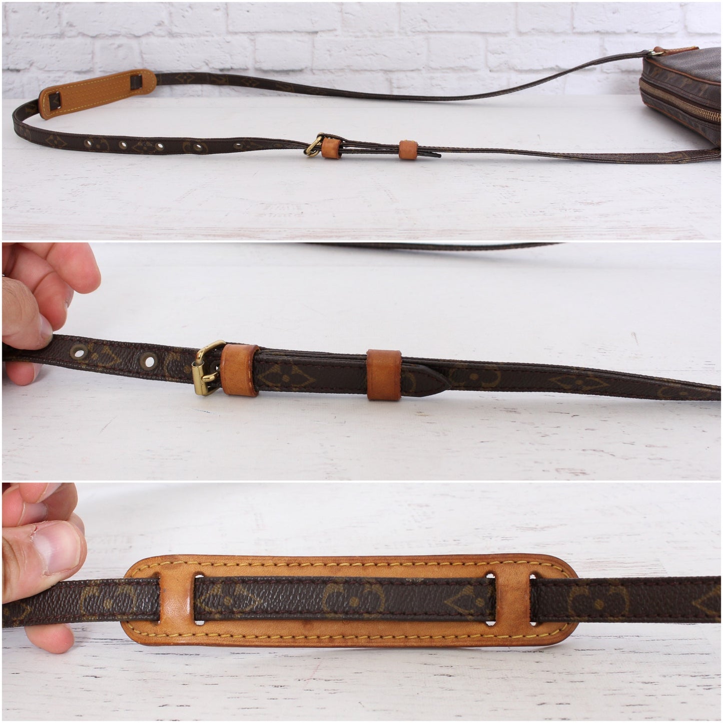 Louis Vuitton Marly Bandouliere Monogram Crossbody Purse Leather Handbag A4314