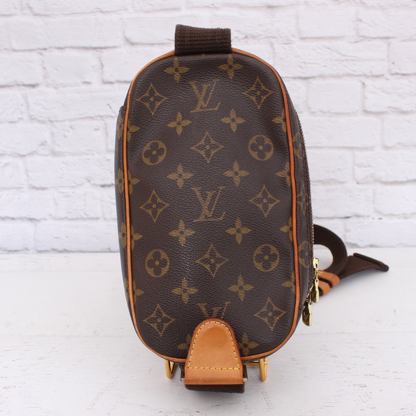 Louis Vuitton Pochette Gange Monogram Bumbag Belt Waist Crossbody Pouch A4285