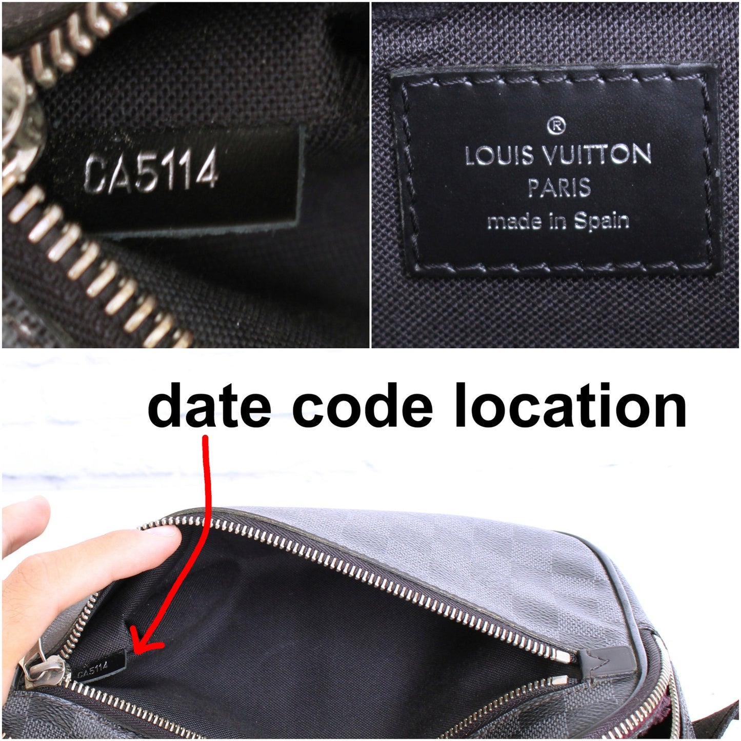 Louis Vuitton Ambler Damier Graphite Bumbag Waist Bag