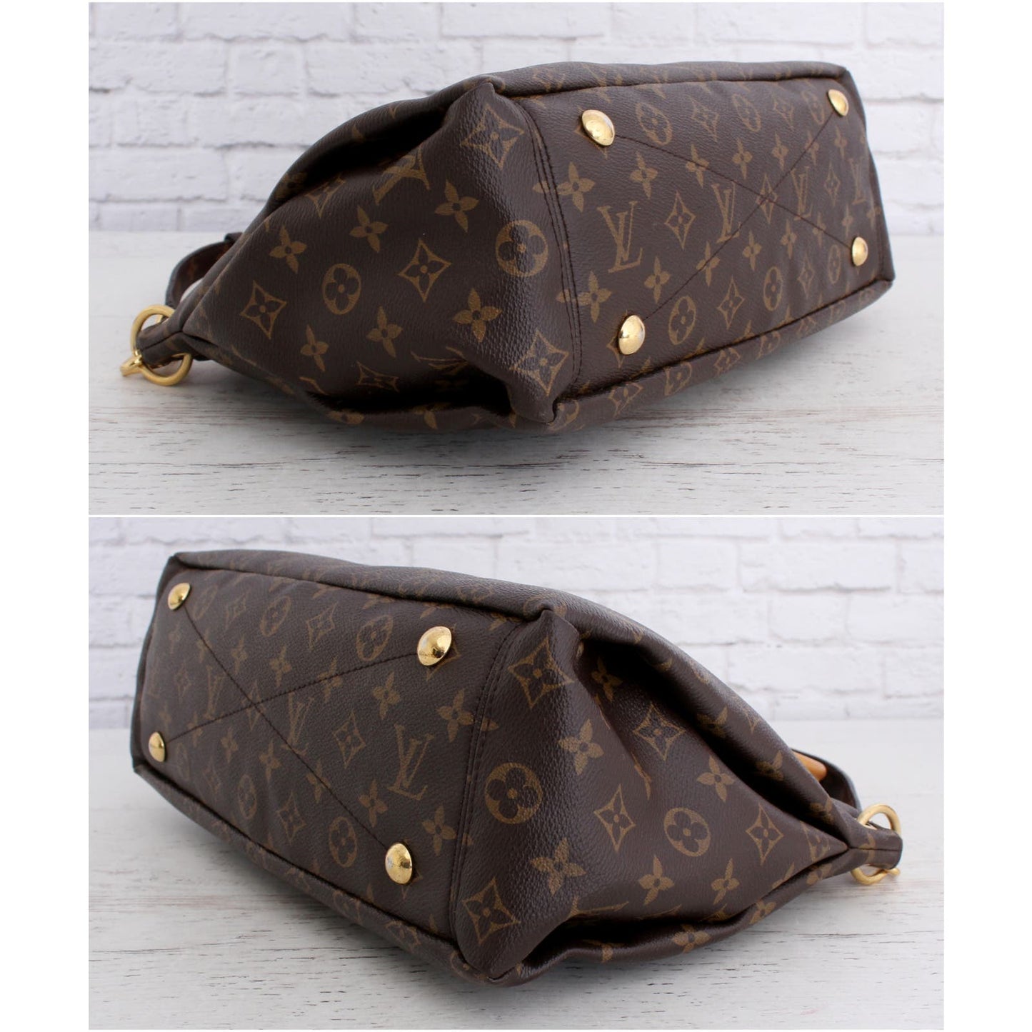 Louis Vuitton Pallas Saffron MM Monogram Shoulder Bag