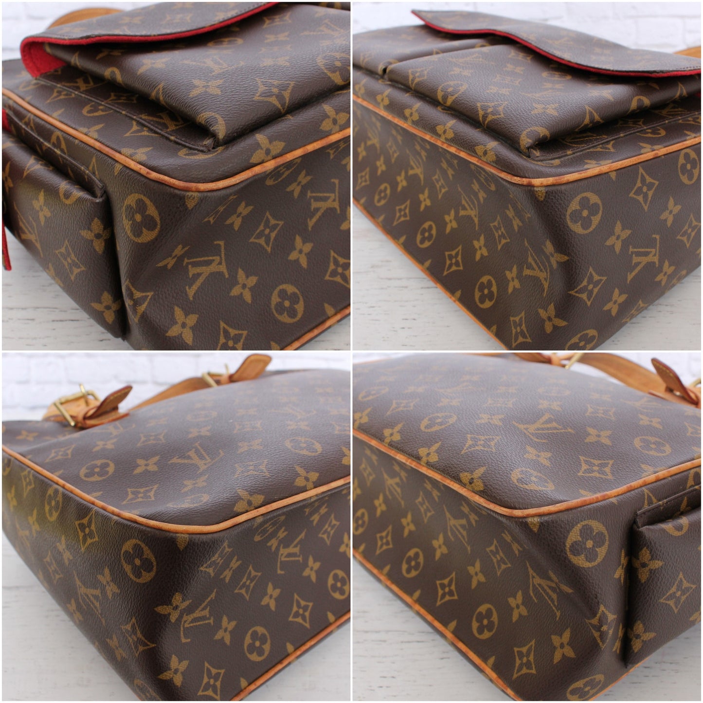 Louis Vuitton Multiple Cite Purse Monogram Bag Pochette Travel Canvas A5114