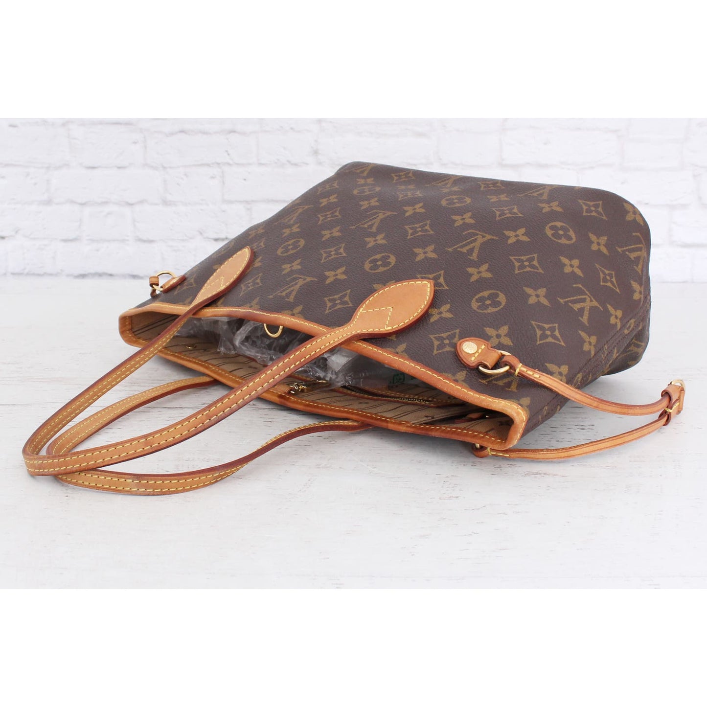 Louis Vuitton Neverfull PM Small Monogram Leather Tote Shoulder Bag LV