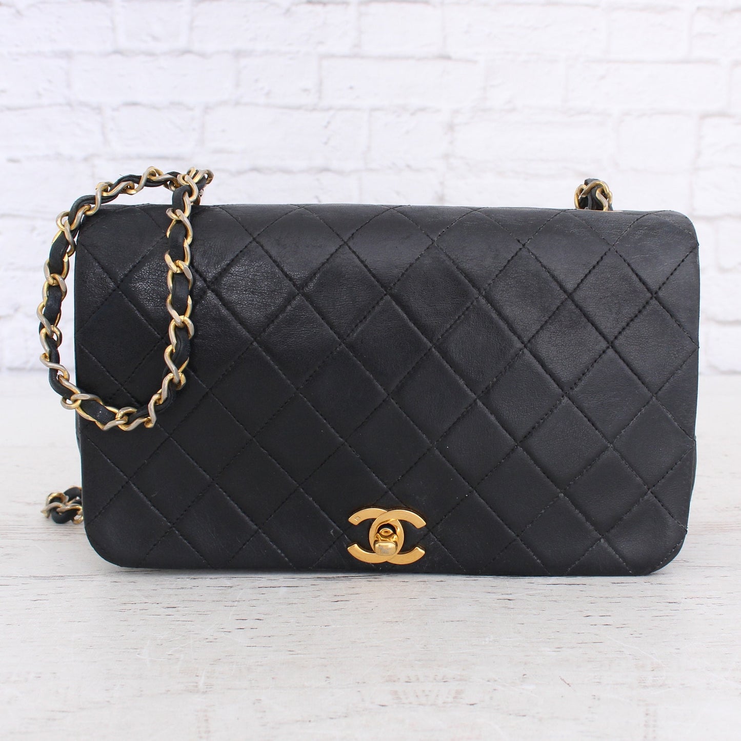 Chanel Matelasse Quilted Calfskin Black Leather Crossbody & Satchel Bag