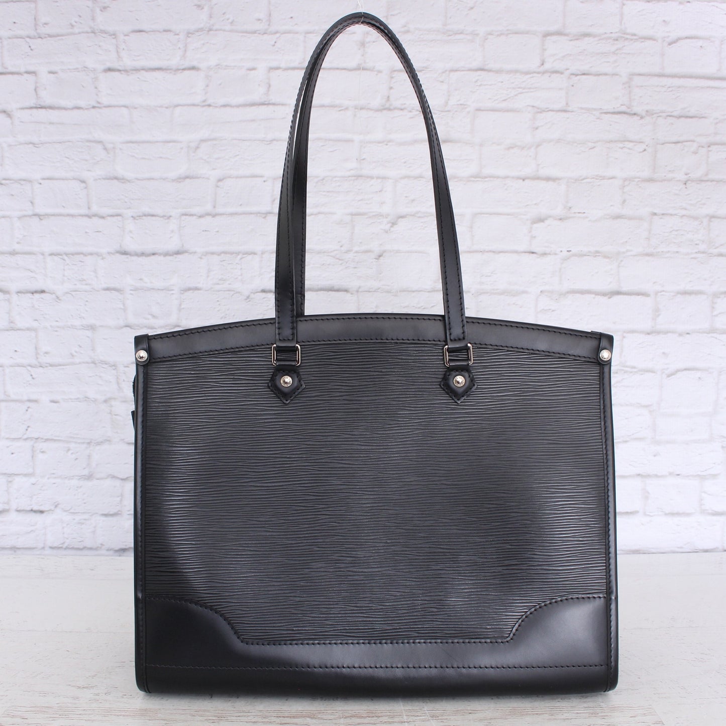 Louis Vuitton Madeleine GM Black Epi Shoulder Tote