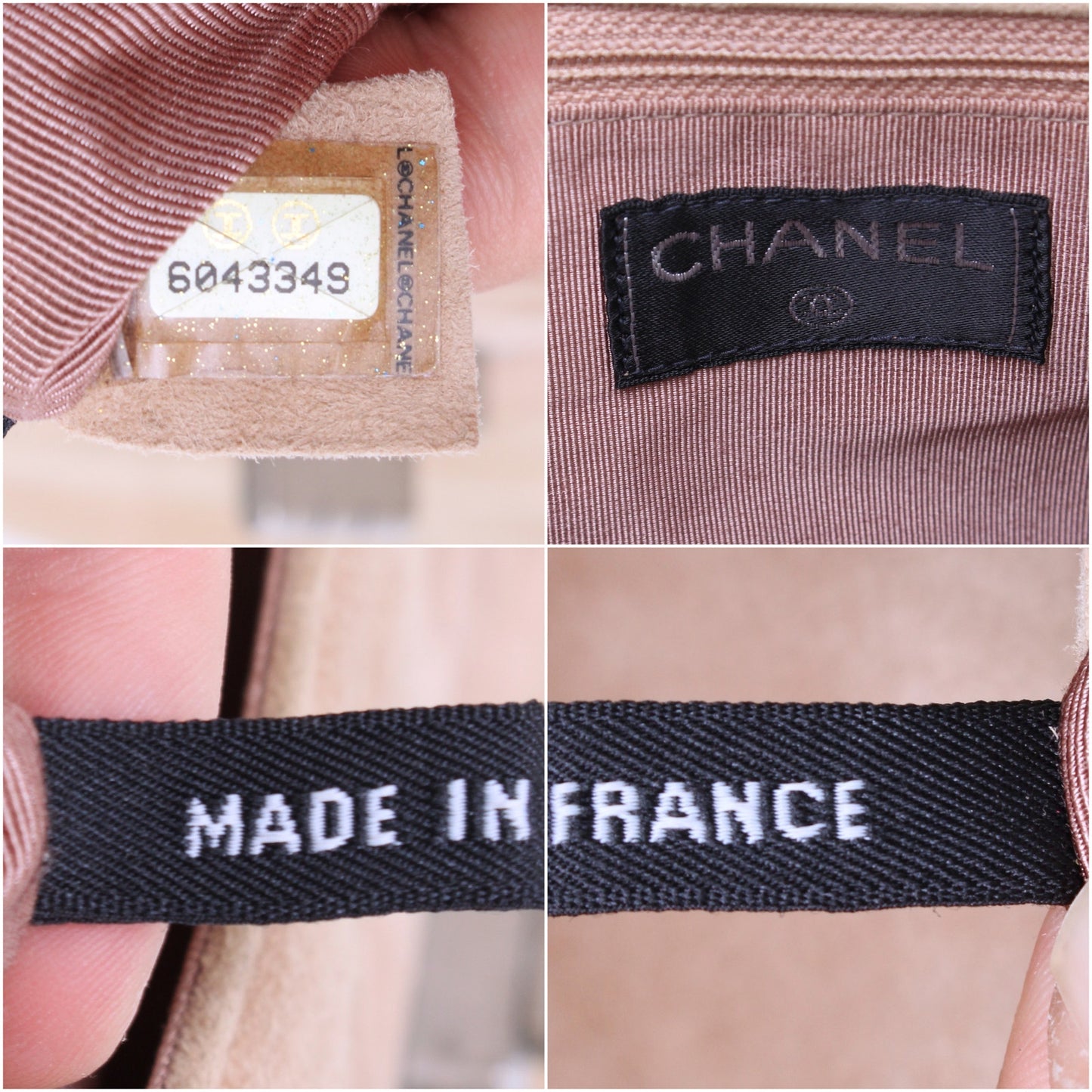 Chanel Chocolate Bar Reissue Multi Pocket Beige Suede Shoulder Crossbody A3212