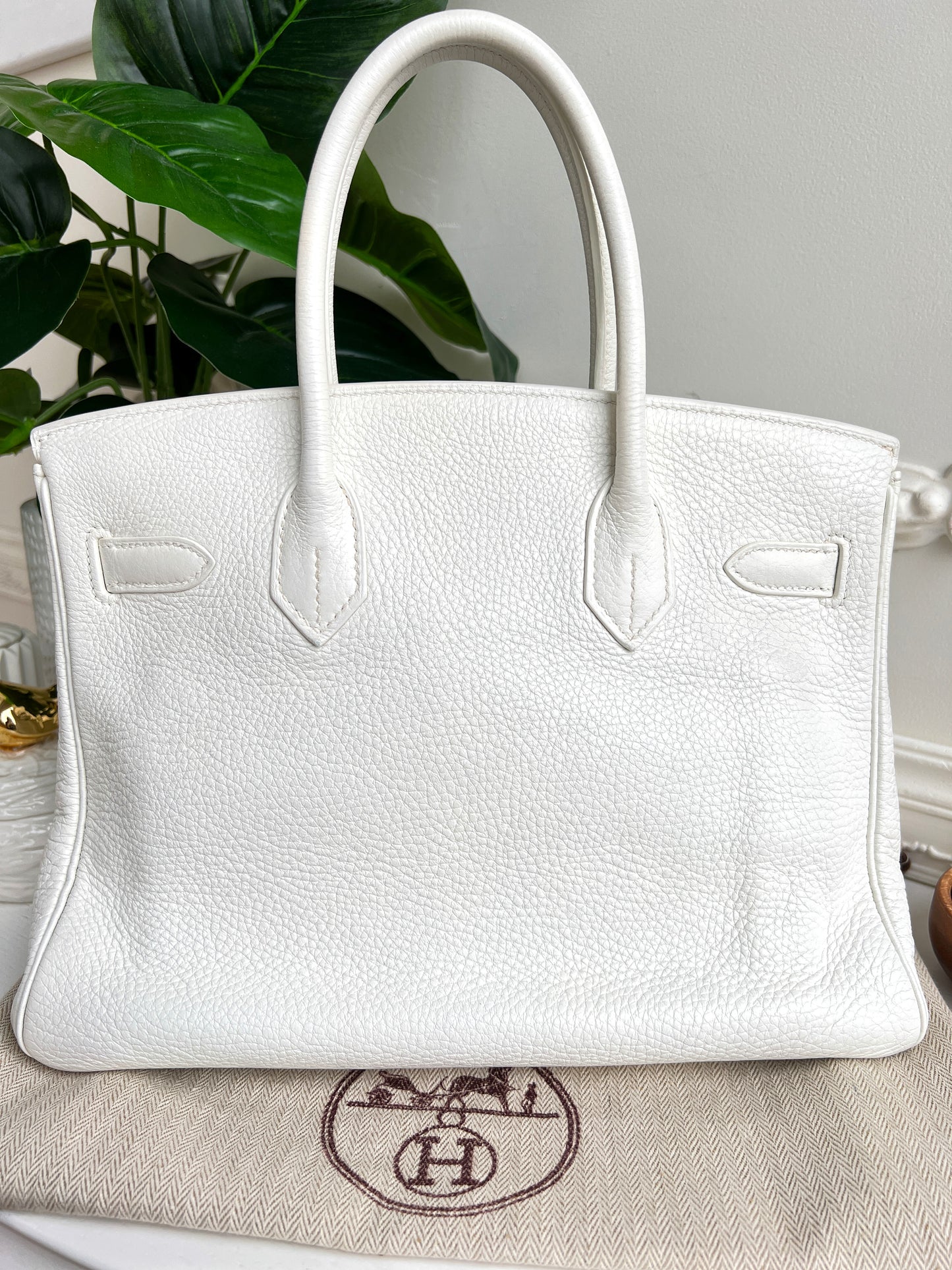 Hermès White Birkin 30 Bag