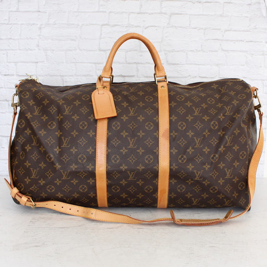 Louis Vuitton Keepall 60 Bandouliere Monogram Shoulder Bag