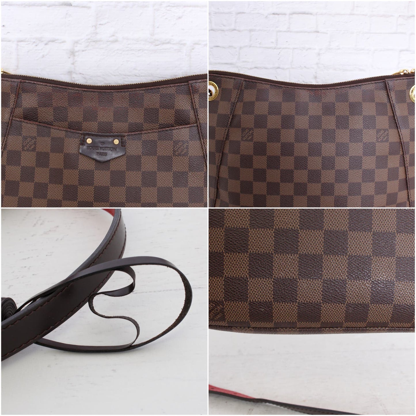 Louis Vuitton South Bank Besace Crossbody Damier Ebene