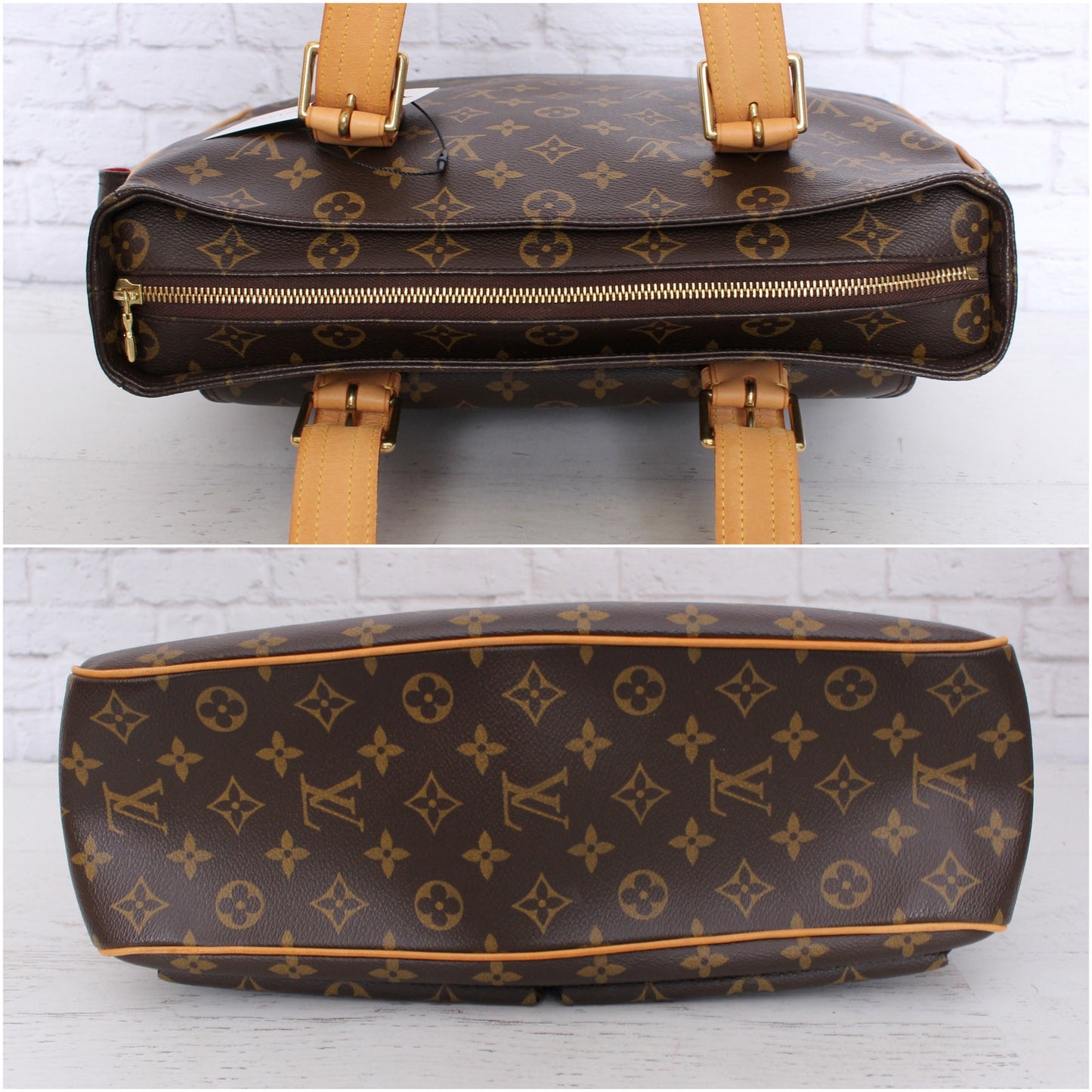 Louis Vuitton Multiple Cite Purse Monogram Bag Pochette Travel Canvas A4995