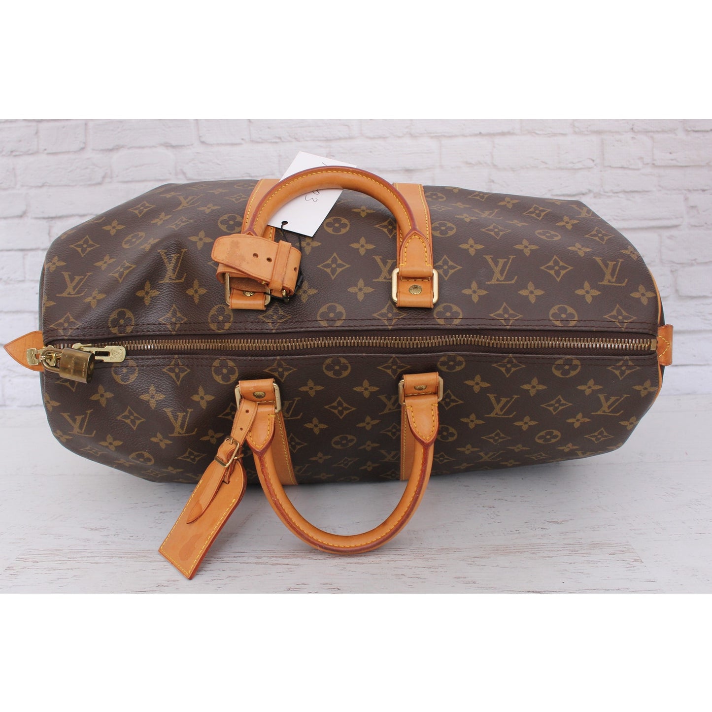 Louis Vuitton Keepall Boston 45 Monogram Duffle Bag Travel Handbag A5003