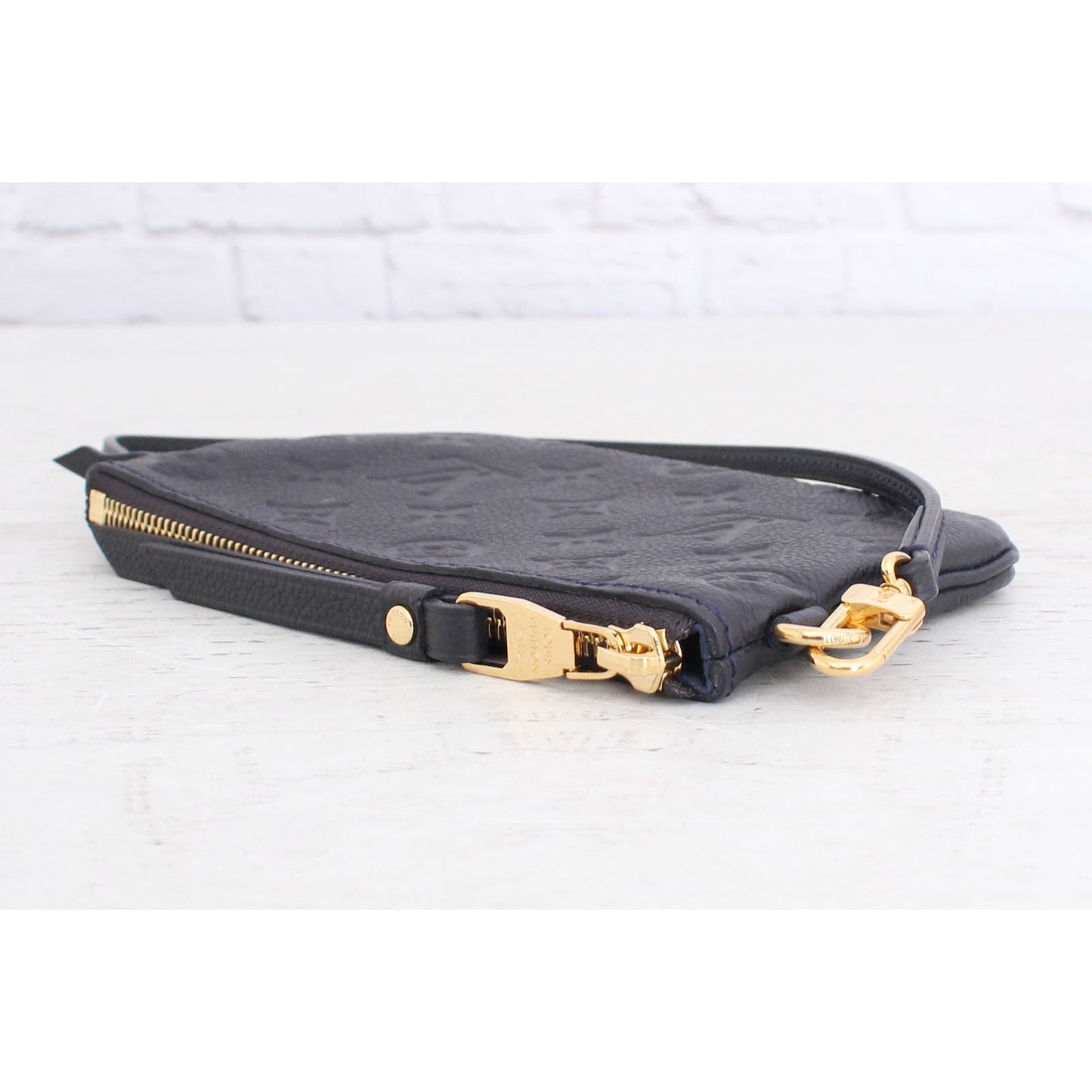 Louis Vuitton Citadine GM Black Empreinte Pouch Leather Women Clutch