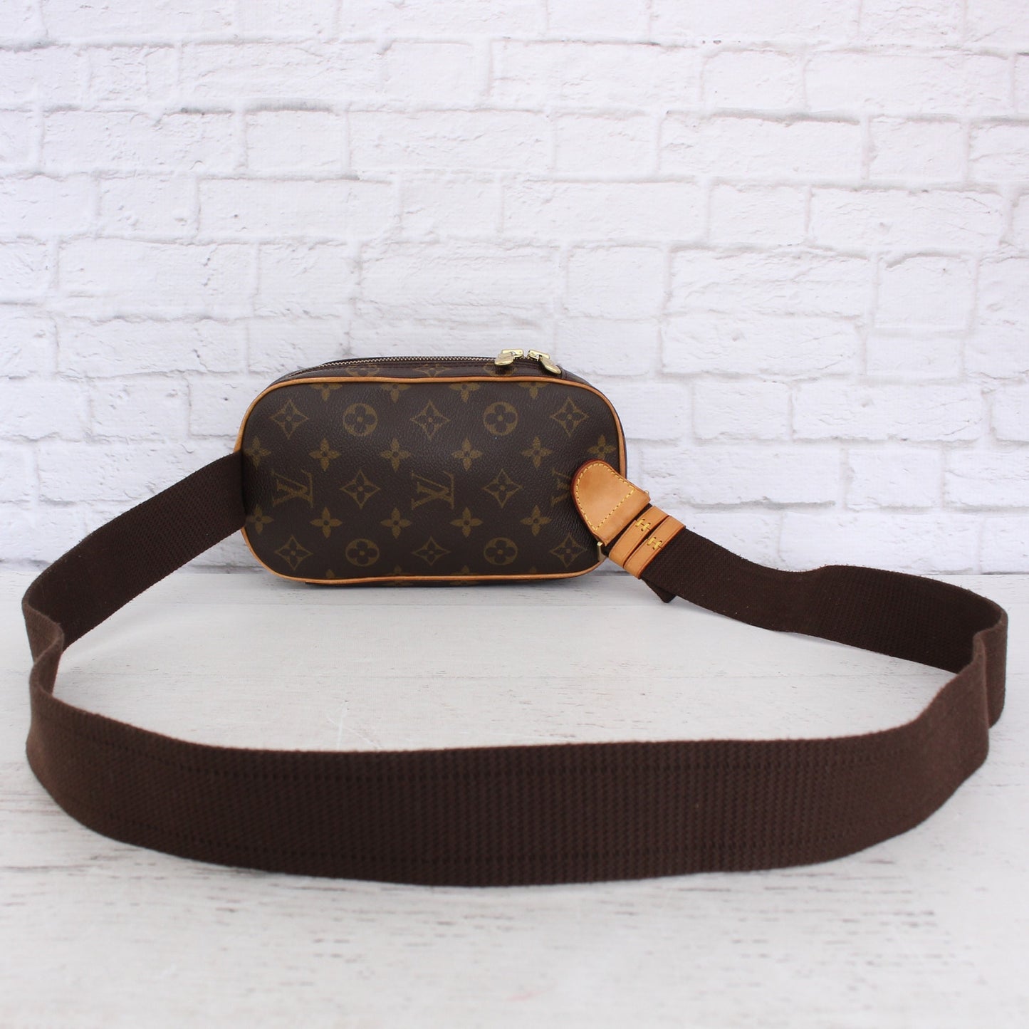 Louis Vuitton Pochette Gange Monogram Bumbag Belt Waist Crossbody Zip