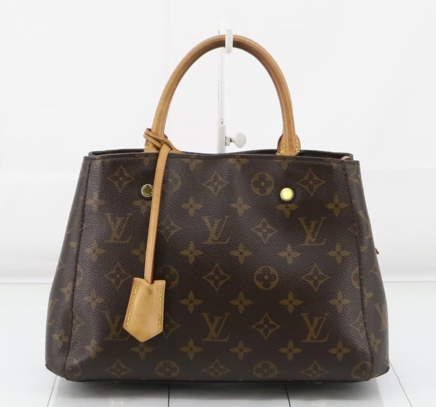 Louis Vuitton Montaigne BB Monogram with strap, lock, keys, charm