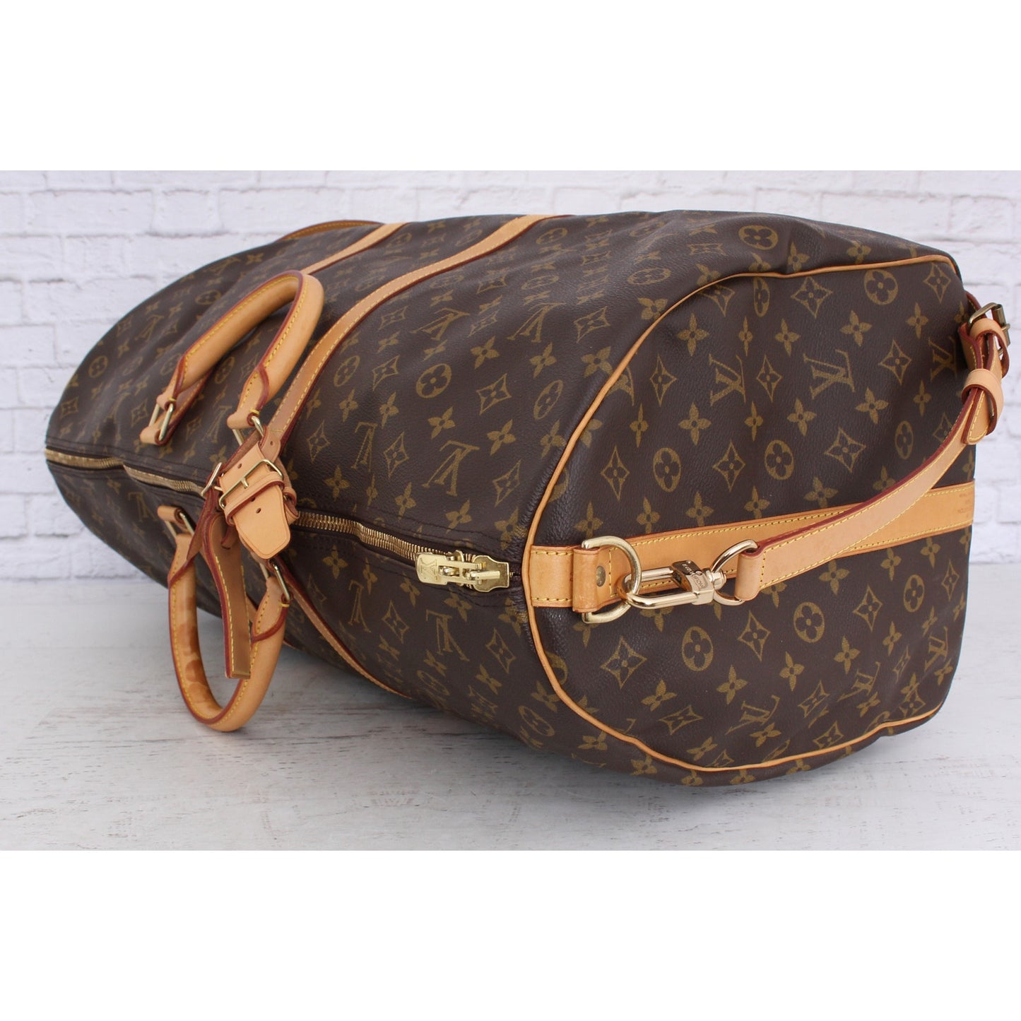 Louis Vuitton Keepall 60 Bandouliere Monogram Duffle Luggage Bag