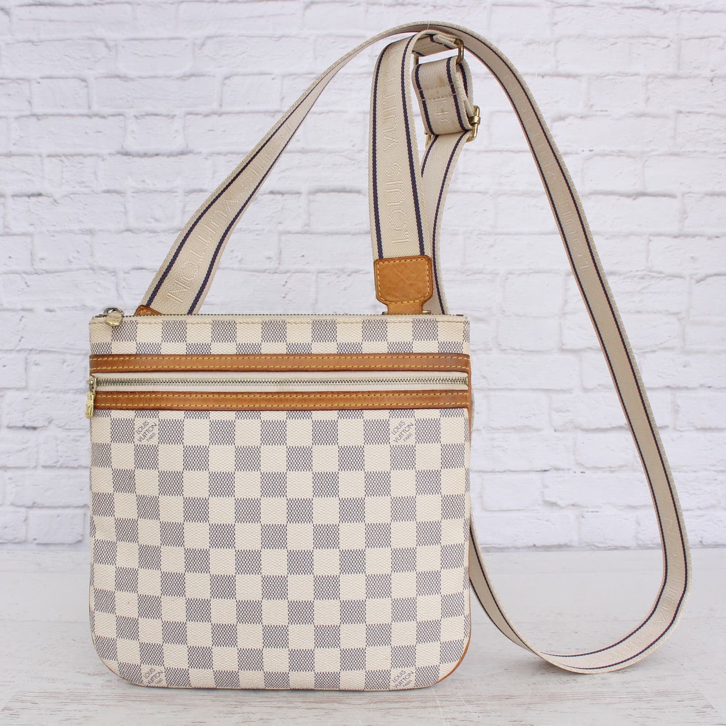 Louis Vuitton Pochette Bosphore Damier Azur Crossbody