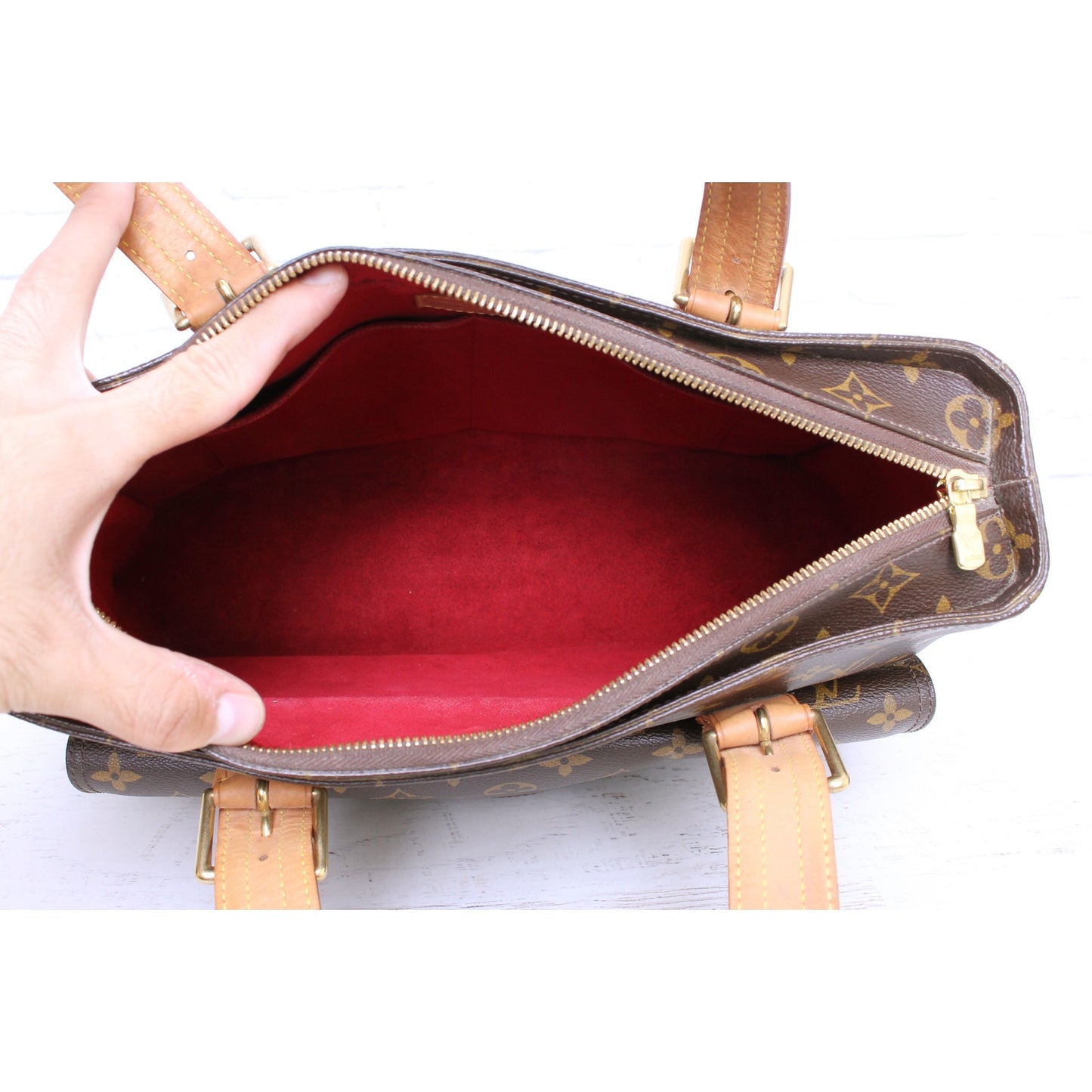 Louis Vuitton Multiple Cite Purse Monogram Bag Pochette Travel Canvas A5114