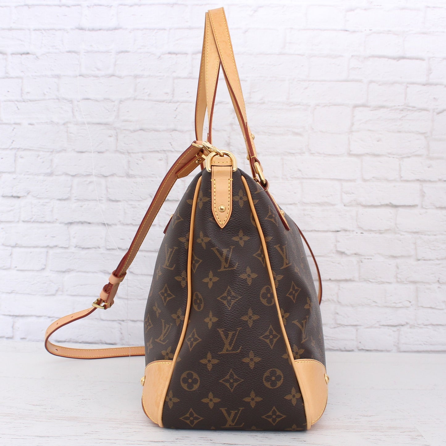 Louis Vuitton Estrella MM Monogram Shoulder Crossbody Satchel Leather