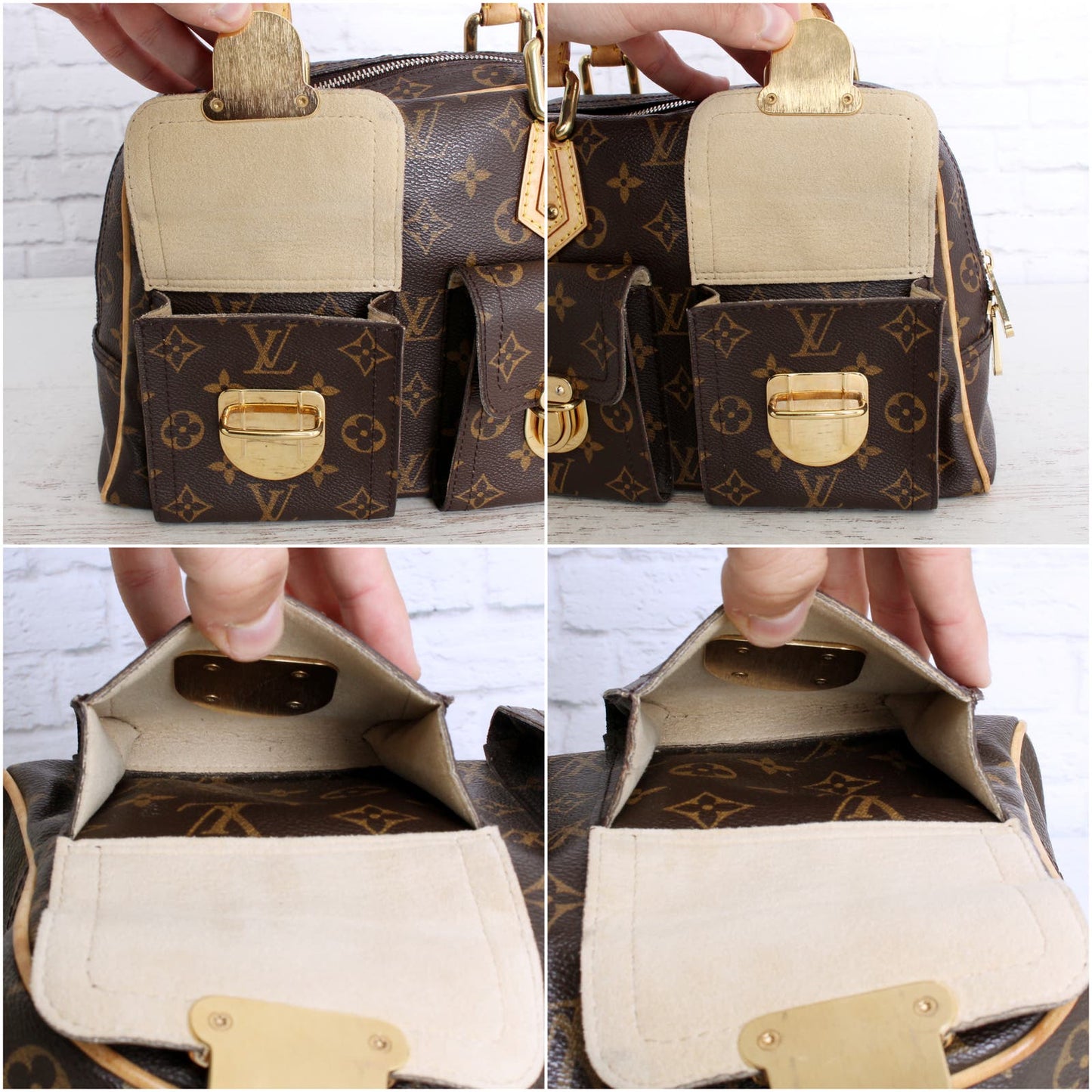 Louis Vuitton Manhattan PM Satchel Monogram