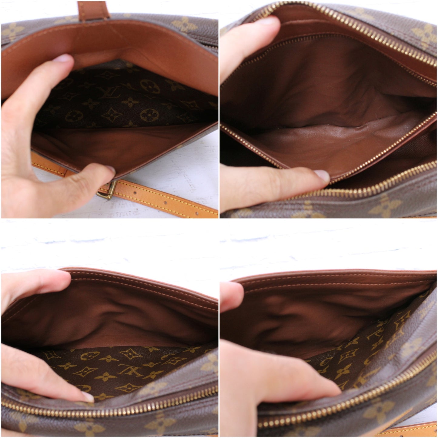 Louis Vuitton Jeune Fille MM Crossbody Purse Messenger Monogram Leather A5016