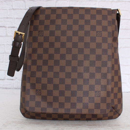 Louis Vuitton Musette GM Damier Ebene Large Crossbody