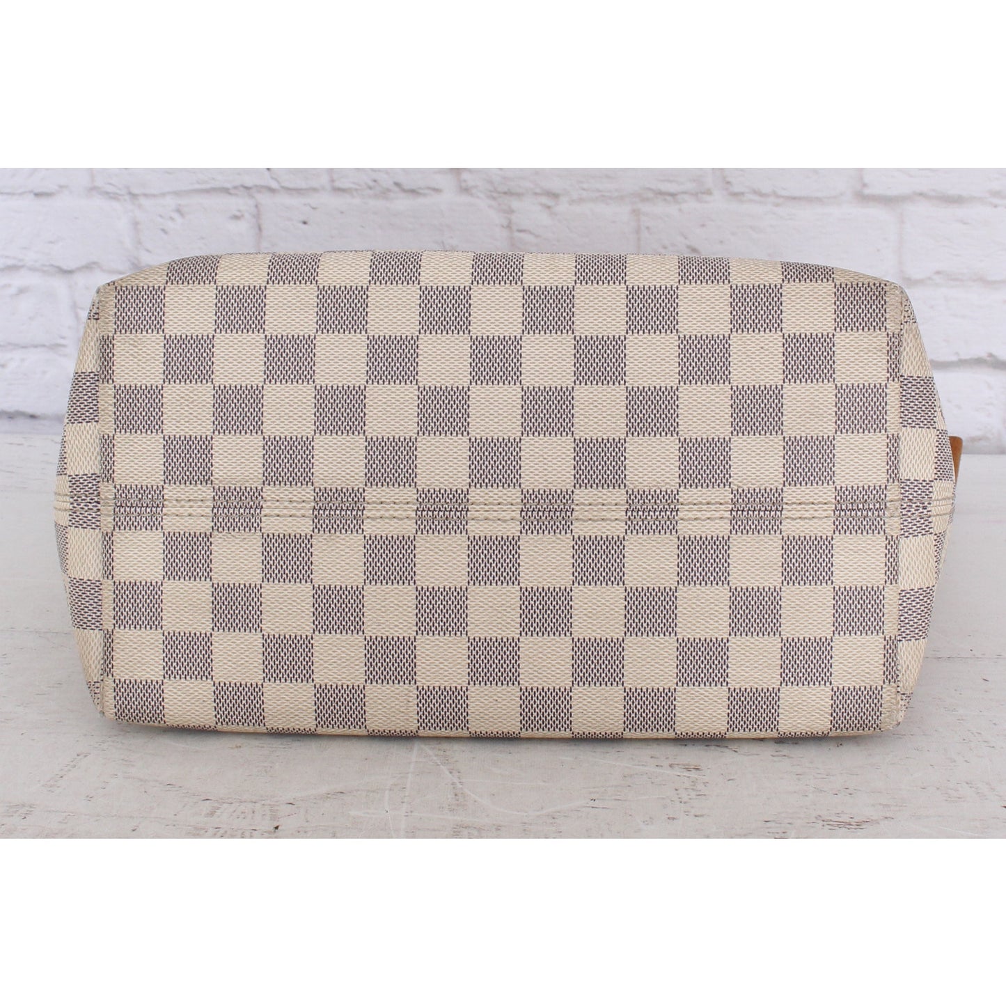 Louis Vuitton Iena PM Zip Tote Damier Azur Shoulder Bag