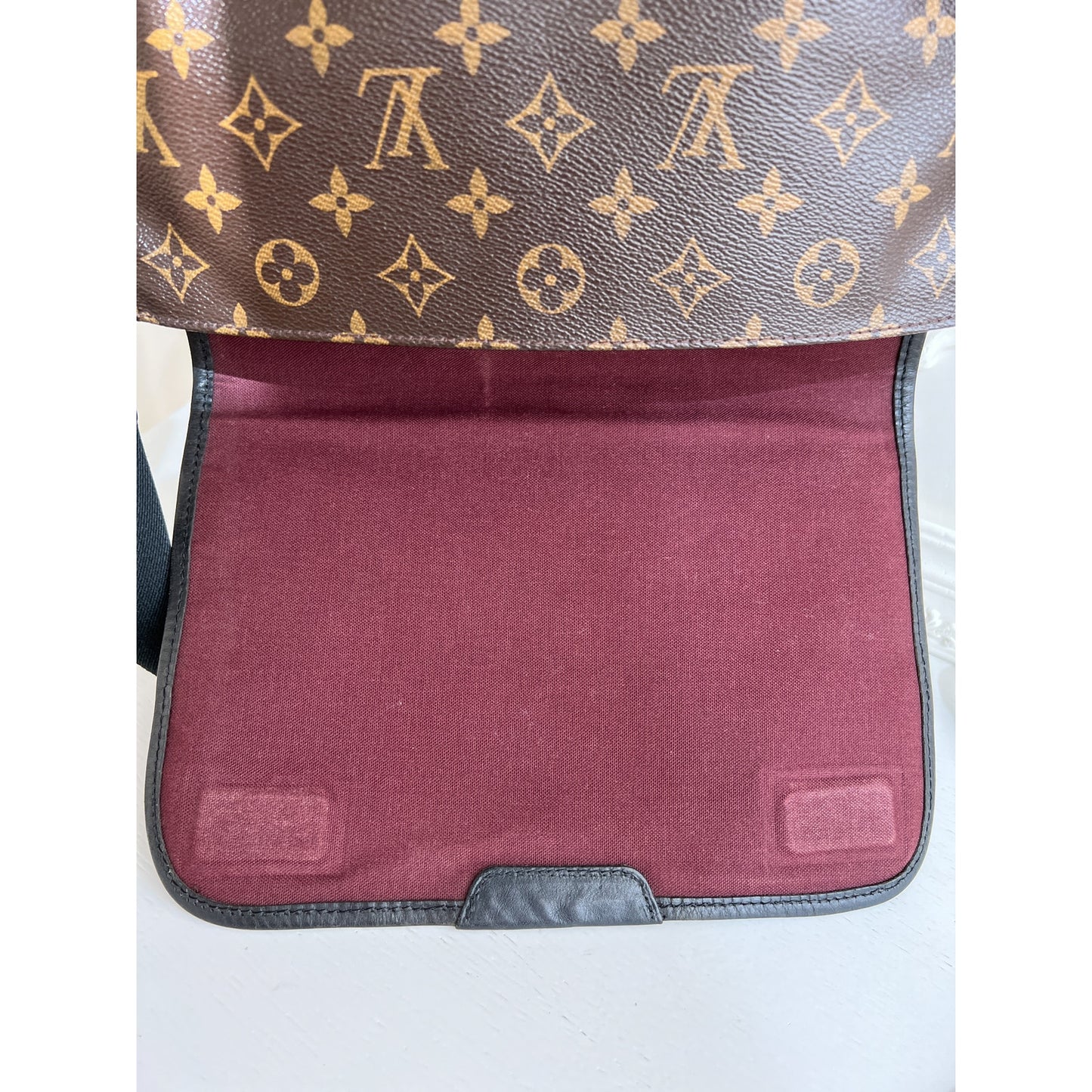 Authentic Louis Vuitton Macassar Bass MM Shoulder Crossbody Monogram