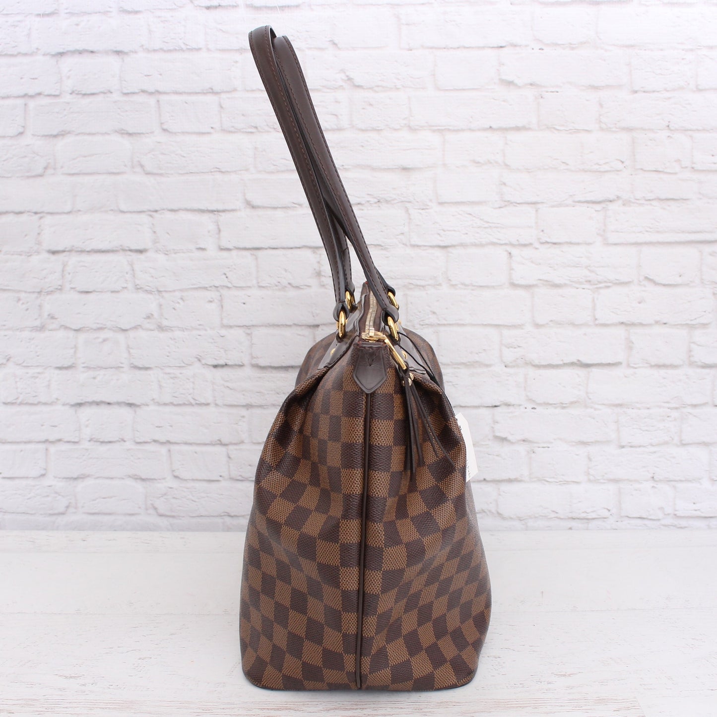 Louis Vuitton Westminster PM Damier Ebene Tote Brown Shoulder Handbag A3451