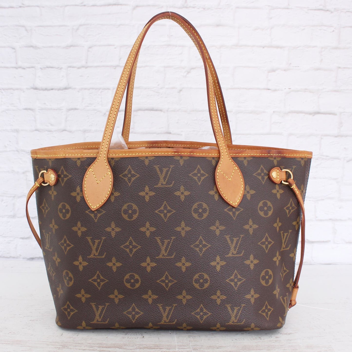 Louis Vuitton Neverfull PM Small Monogram Leather Tote Shoulder Bag LV